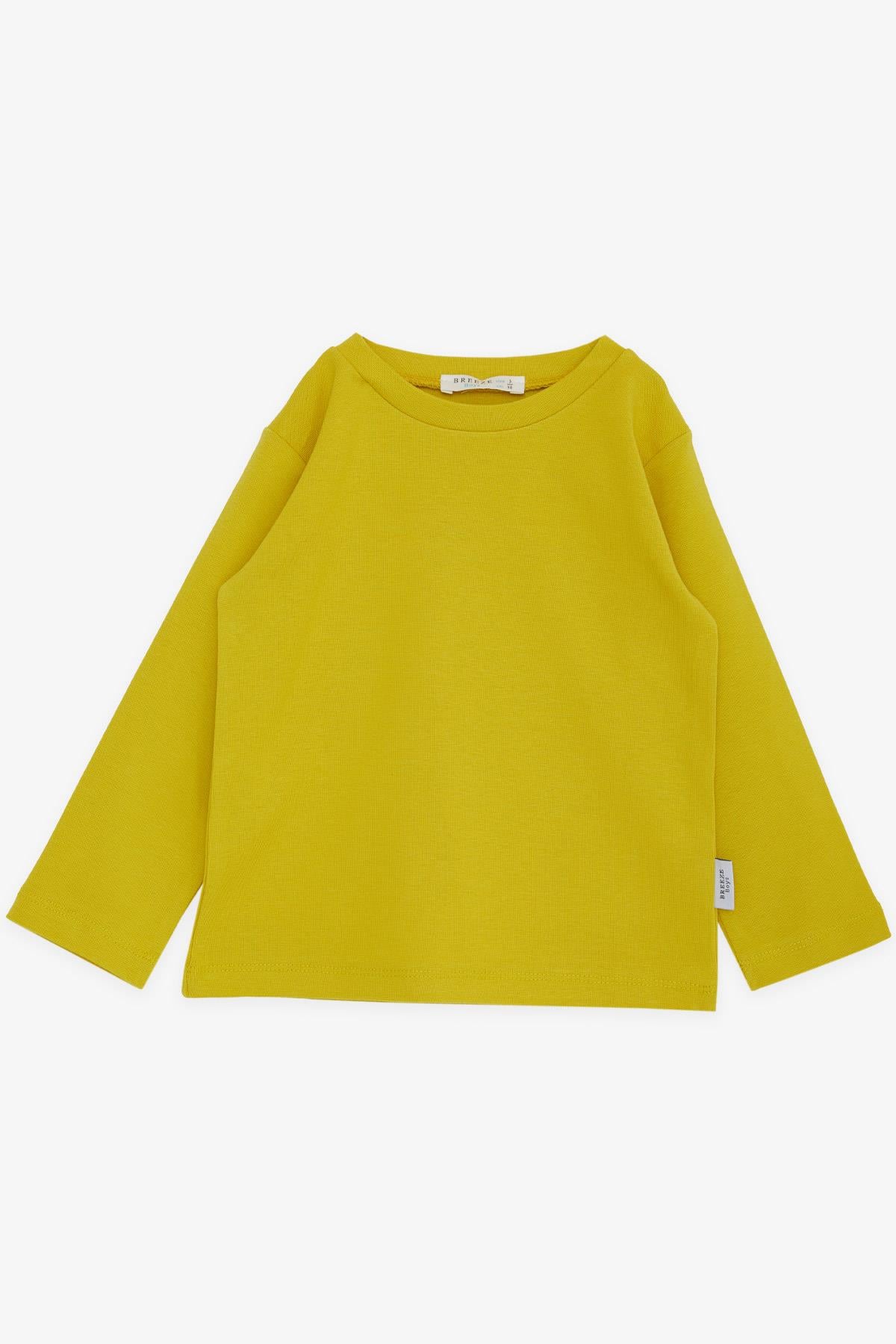 Breeze Erkek Çocuk Uzun Kollu Tişört Basic Fıstık Yeşili (1-4 Yaş)