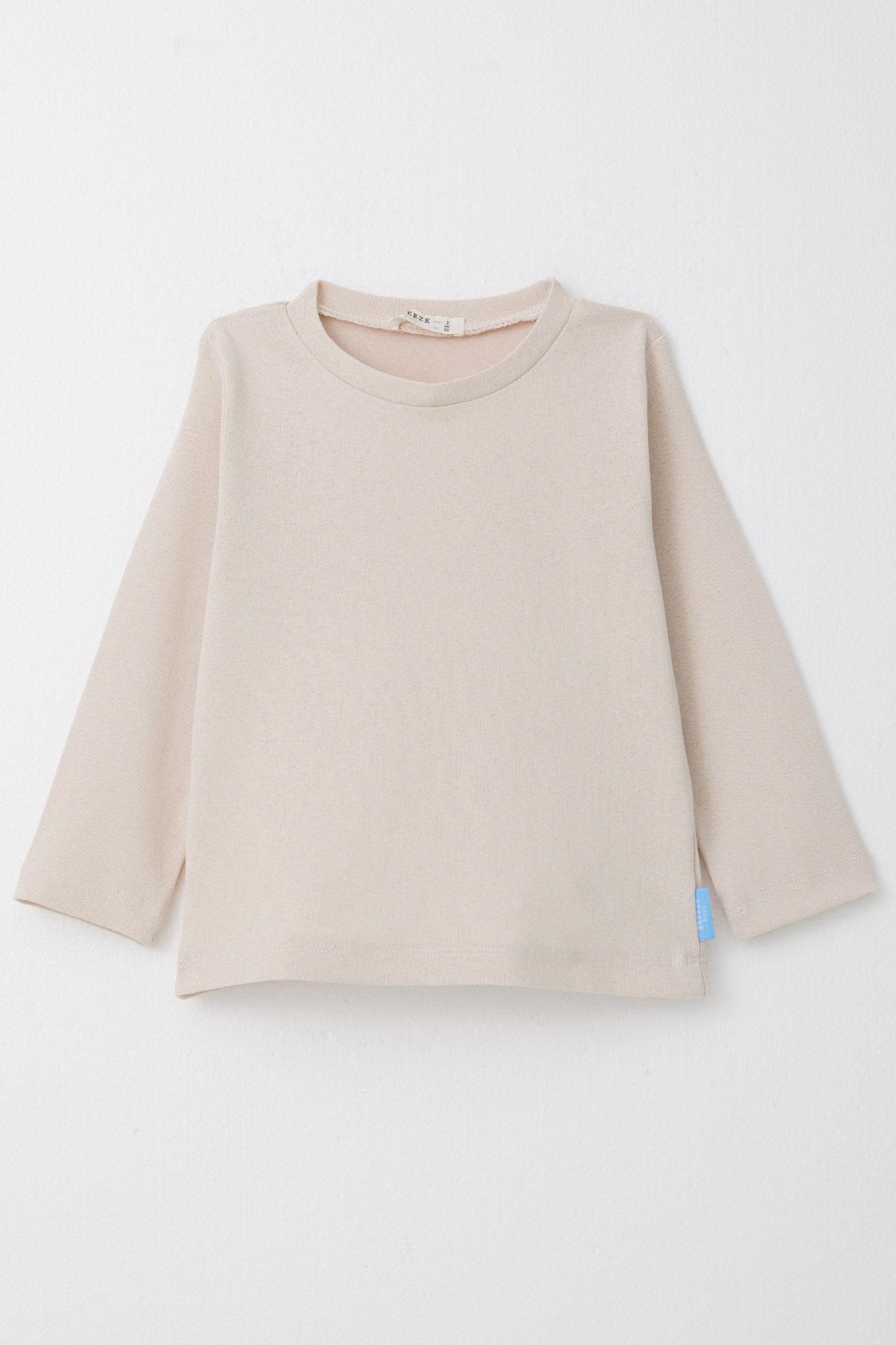 Breeze Erkek Çocuk Uzun Kollu Tişört Basic Bej (1-4 Yaş)