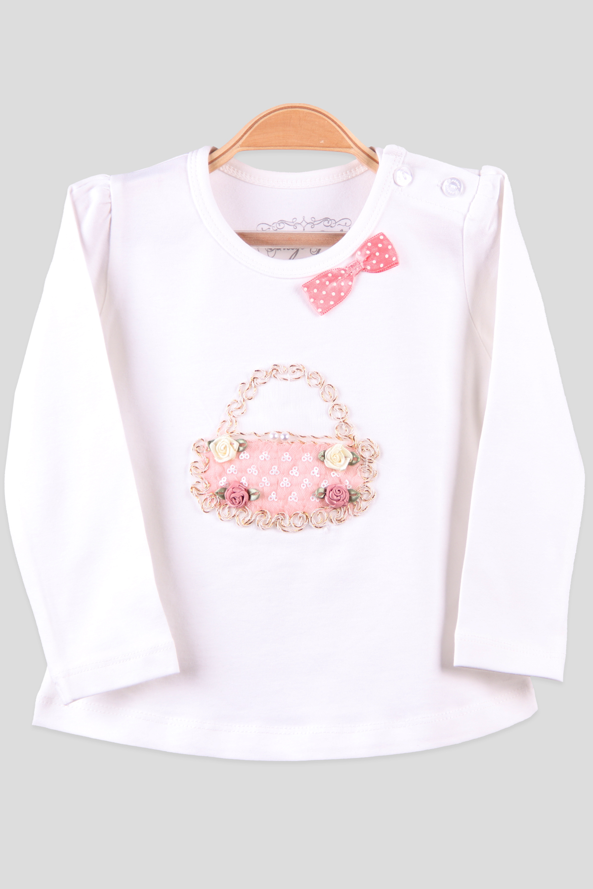 Breeze Kız Bebek Body Aksesuarlı Ekru (1-4 Yaş)