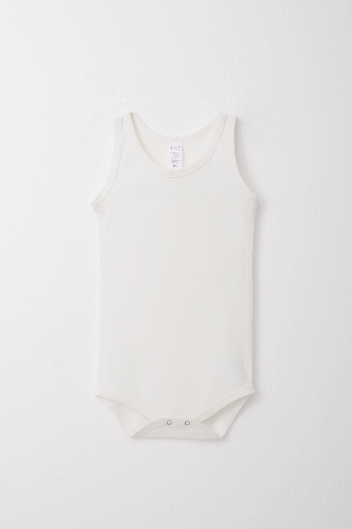 Breeze Kız Bebek Çıtçıtlı Atlet Zıbın Body Ekru (9 Ay-3 Yaş)