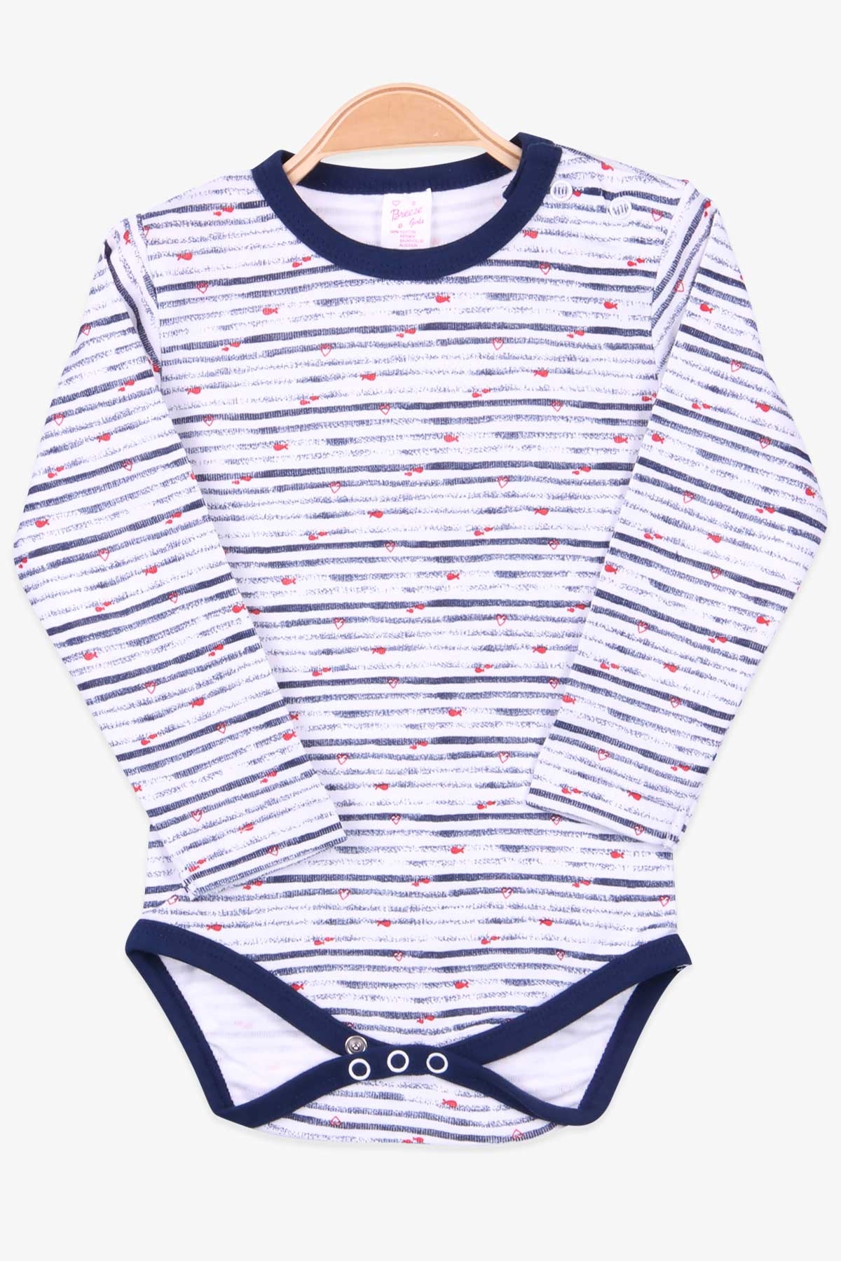 Breeze Kız Bebek Çıtçıtlı Body Çizgili Desenli Karışık Renk (9 Ay-3 Yaş)