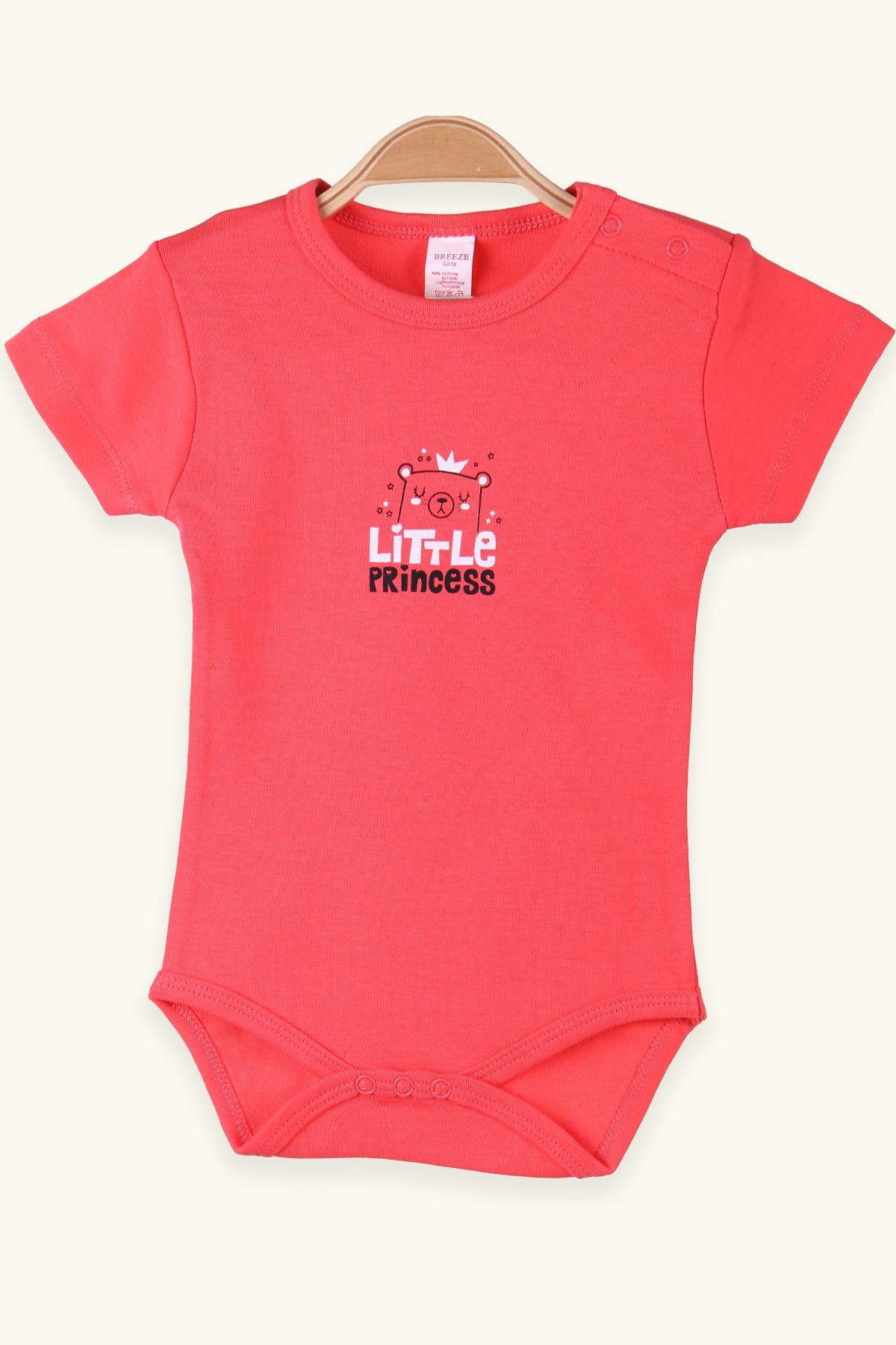 Breeze Kız Bebek Çıtçıtlı Body Köpek Baskılı Narçiçeği (9 Ay-3 Yaş)