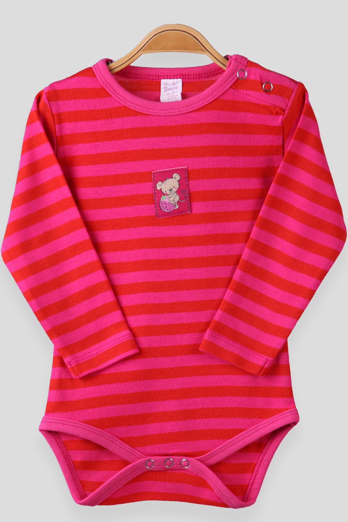 Breeze Kız Bebek Çıtçıtlı Body Narçiçeği Fuşya (9 Ay-3 Yaş)