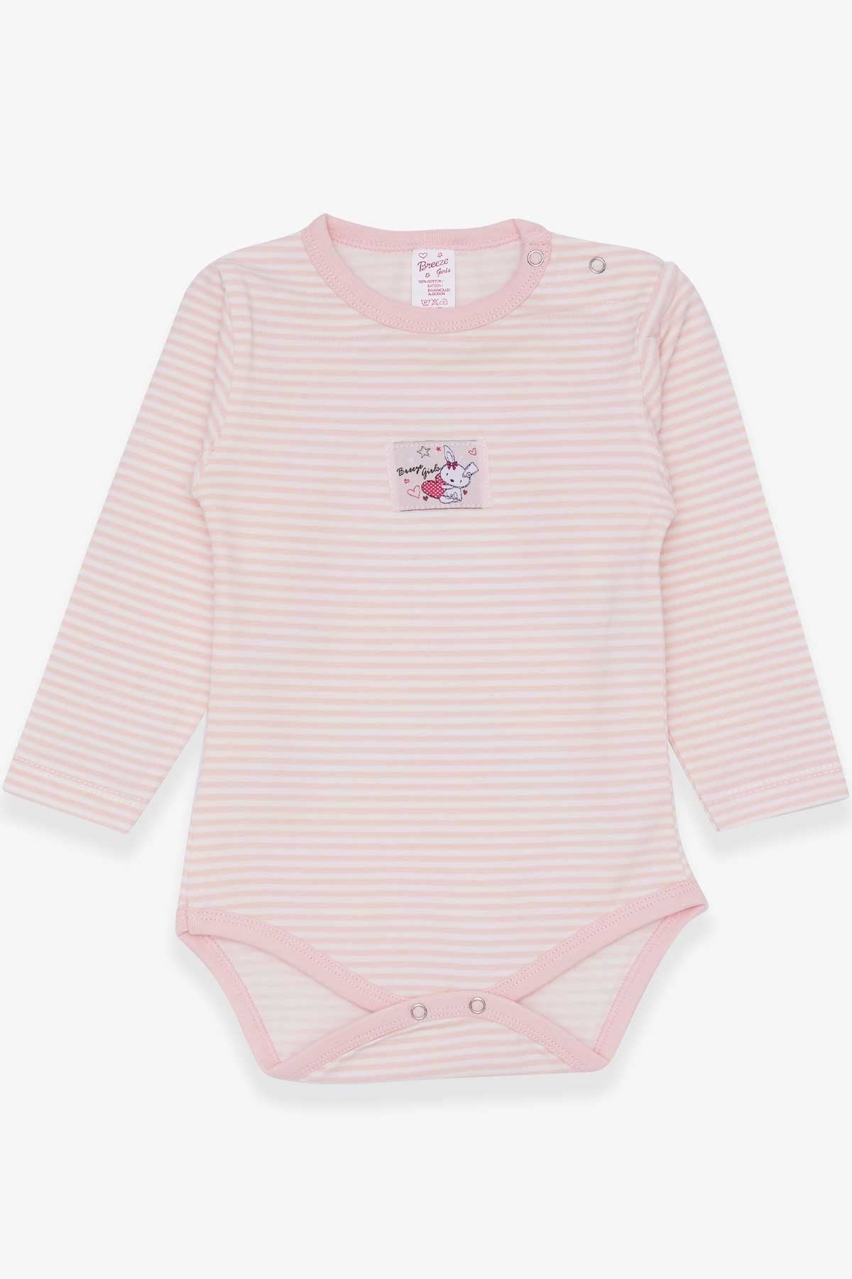 Breeze Kız Bebek Çıtçıtlı Body Tavşancık Baskılı Somon (9 Ay-3 Yaş)