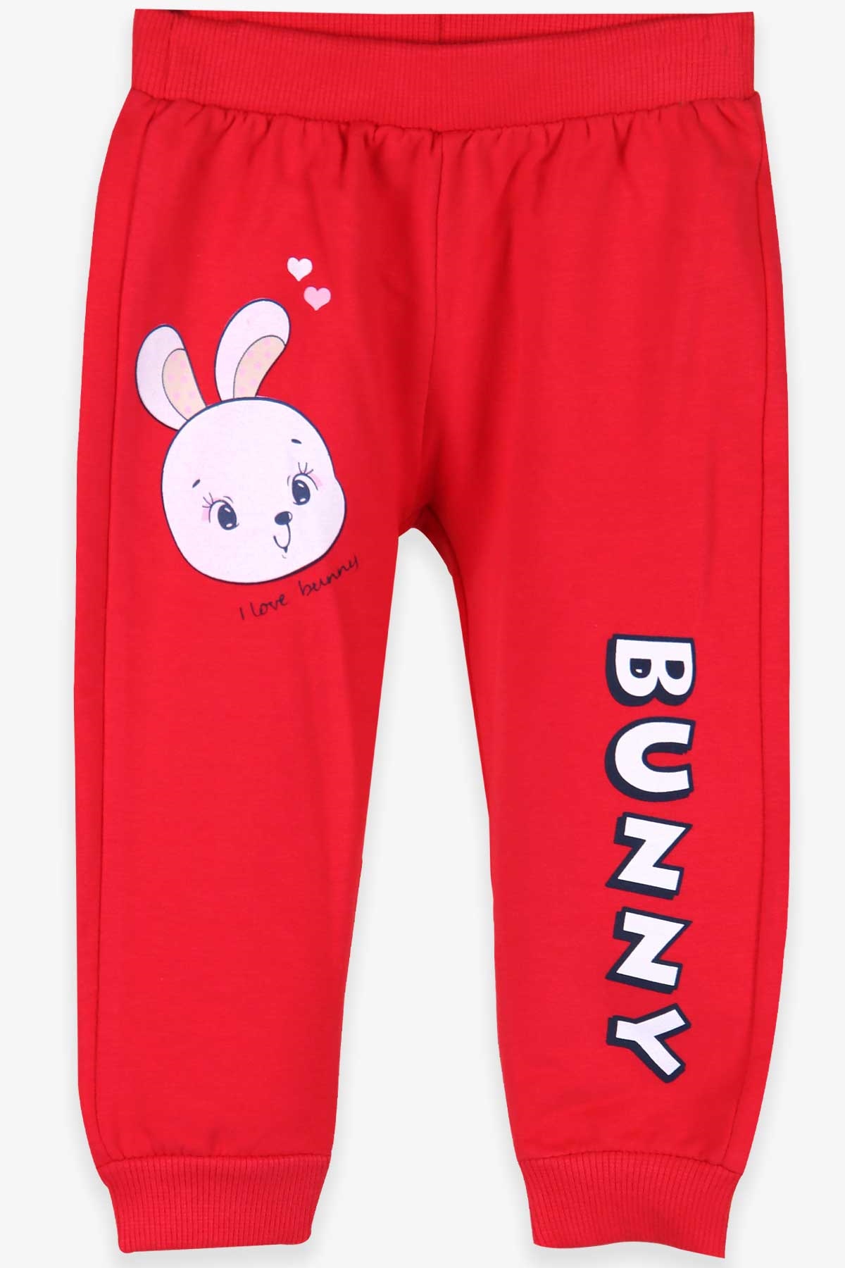 Breeze Kız Bebek Eşofman Altı Bunny Baskı Narçiçeği (9 Ay-3 Yaş)