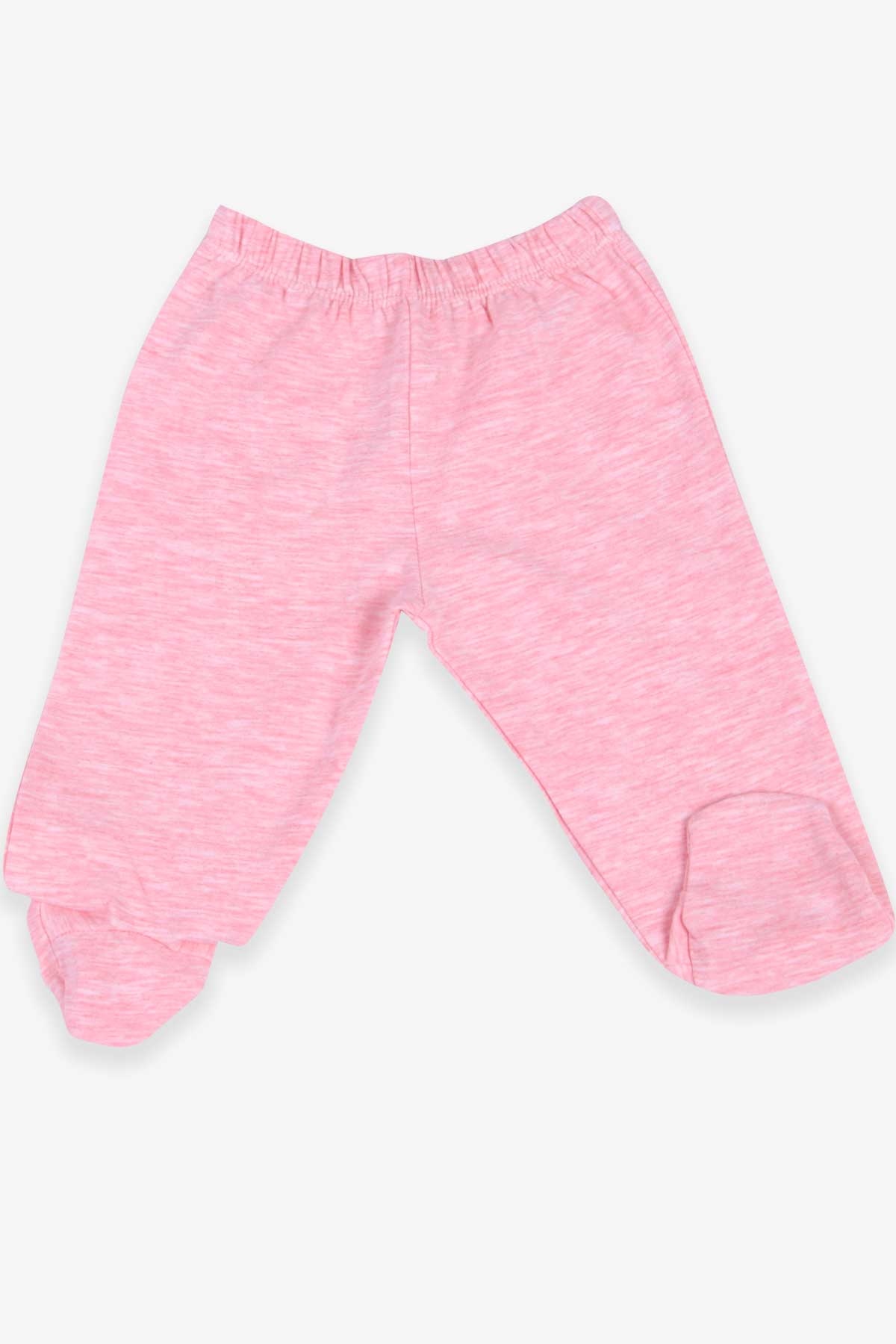 Breeze Kız Bebek Eşofman Altı Patikli Basic Somon Melanj (0-3 Ay)