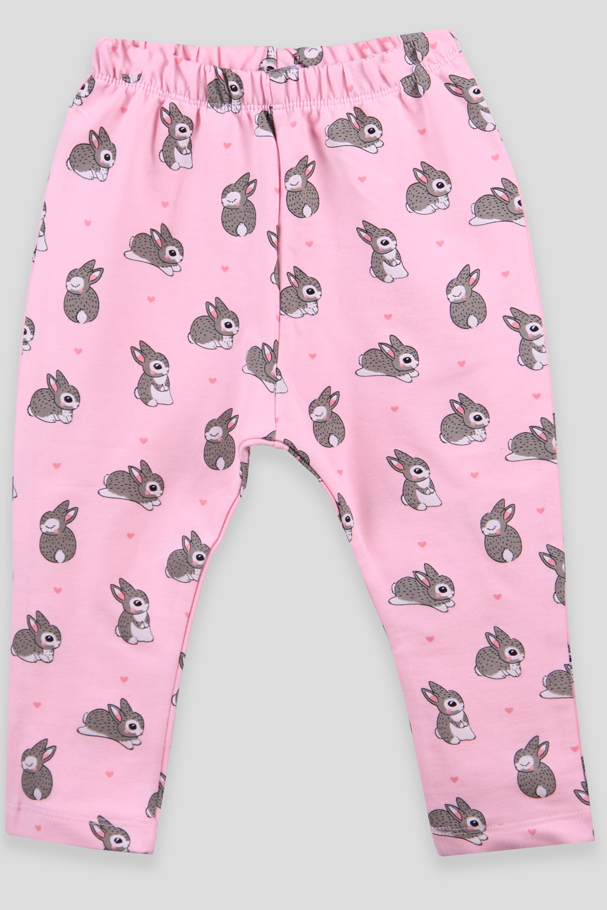 Breeze Kız Bebek Eşofman Altı Tavşan Baskılı Pembe (9 Ay-1.5 Yaş)