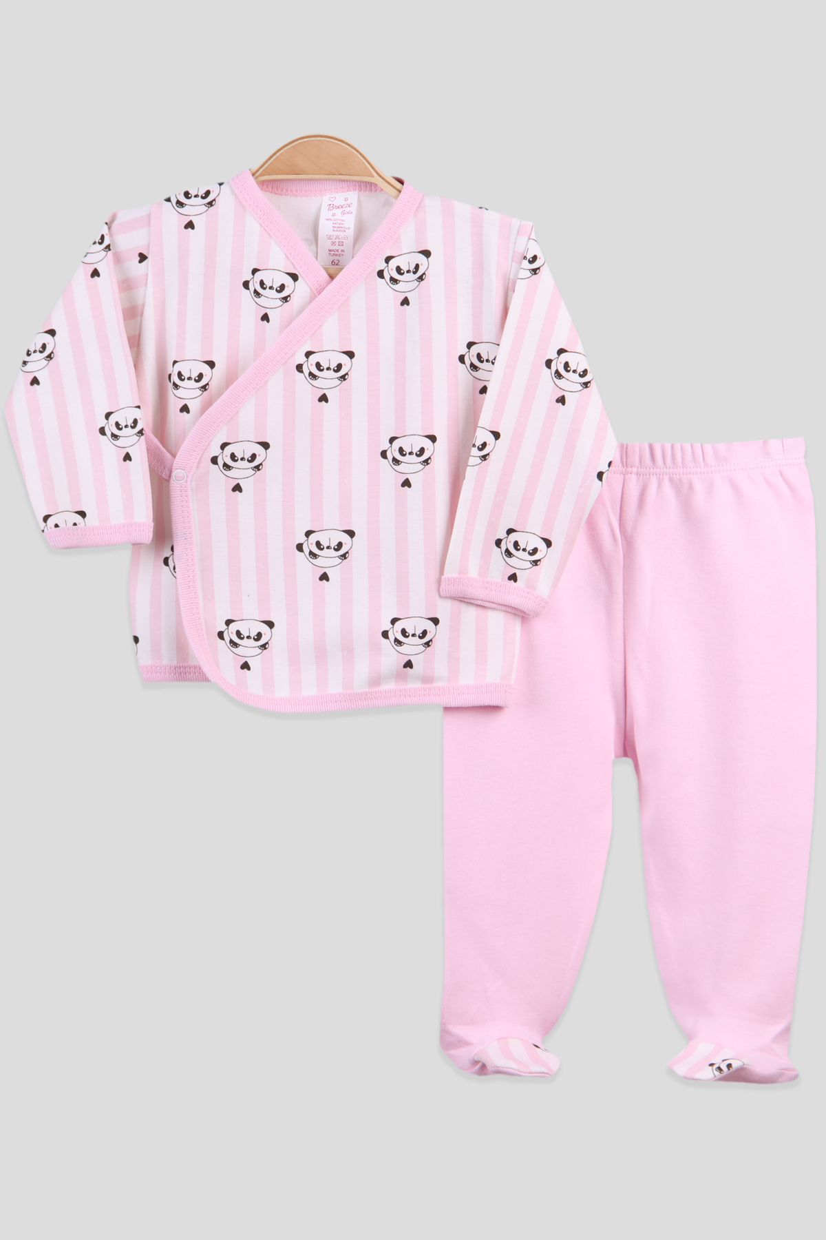 Breeze Kız Bebek Hastane Çıkışı 3 lü Pembe (0-4 Ay)