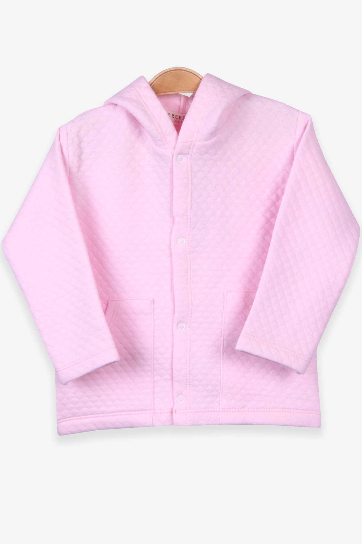 Breeze Kız Bebek Hırka Basic Pembe (0-3-9 Ay)