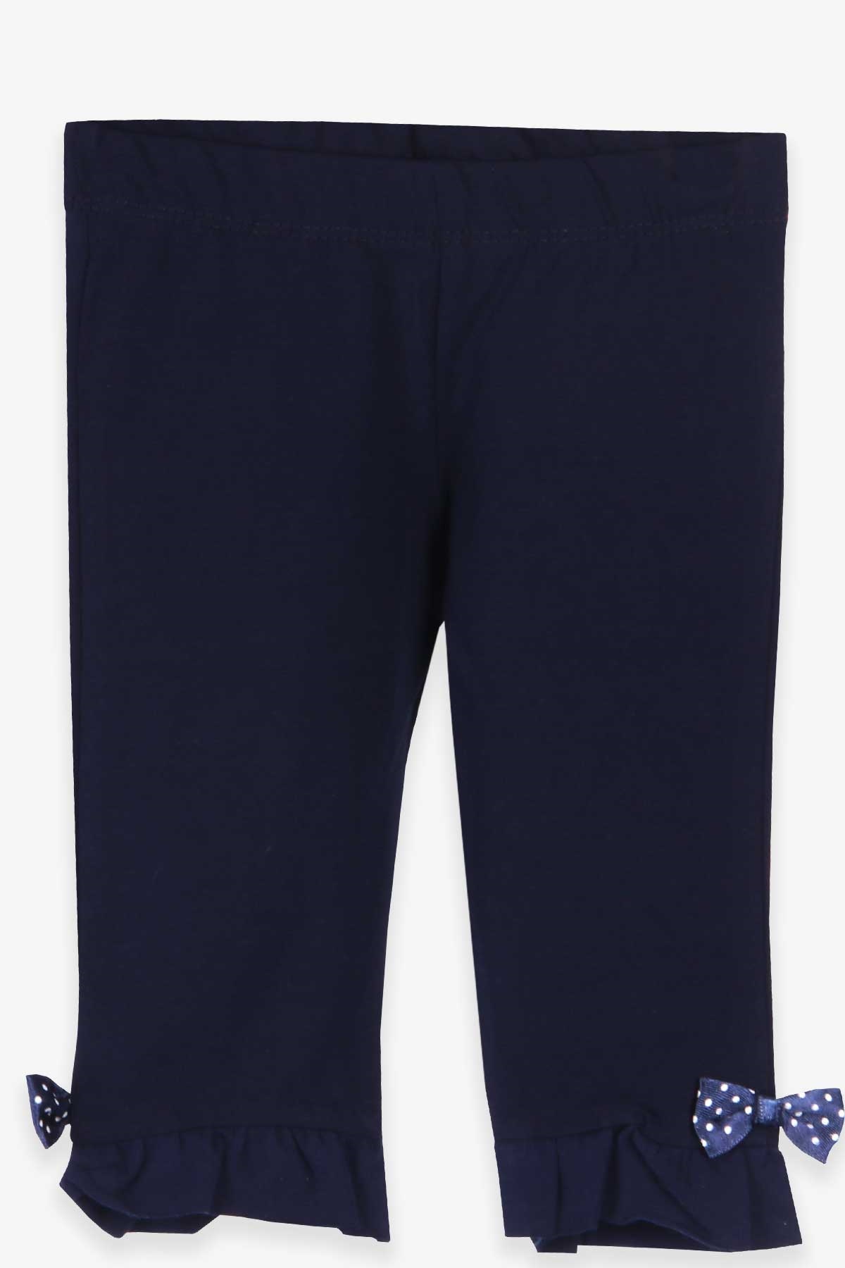 Breeze Kız Bebek Kapri Fiyonklu Fırfırlı Lacivert (9 Ay-5 Yaş)