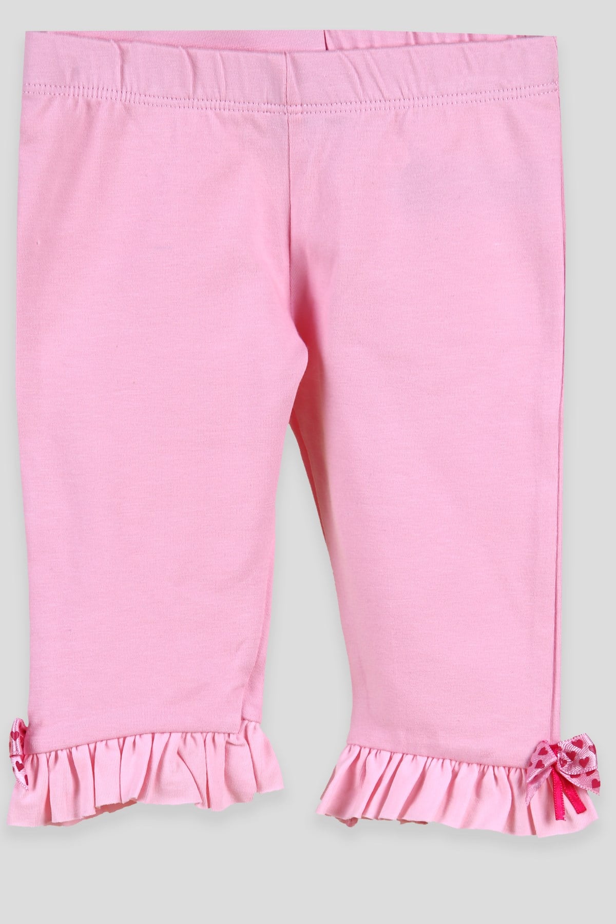 Breeze Kız Bebek Kapri Fiyonklu Fırfırlı Pembe (9 Ay-5 Yaş)