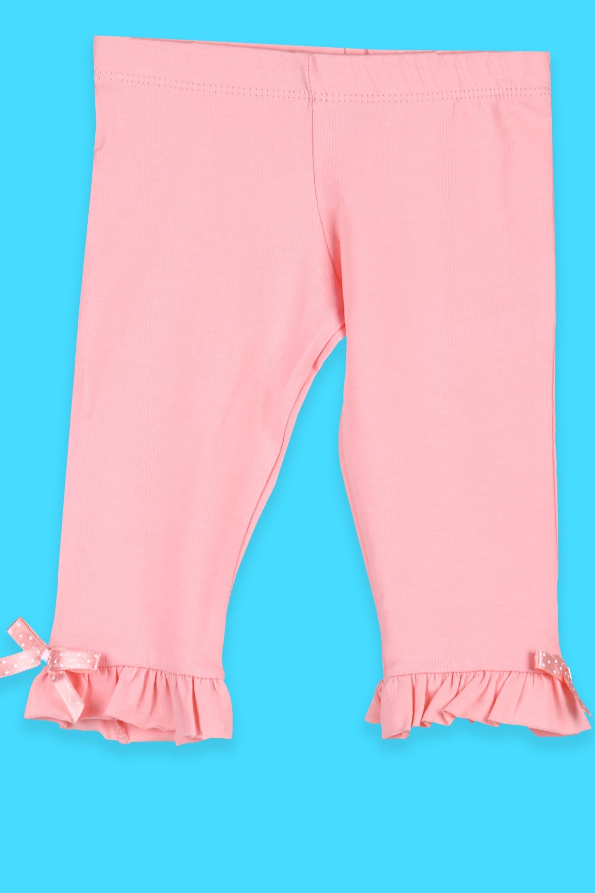 Breeze Kız Bebek Kapri Fiyonklu Fırfırlı Pembe (9 Ay-5 Yaş)