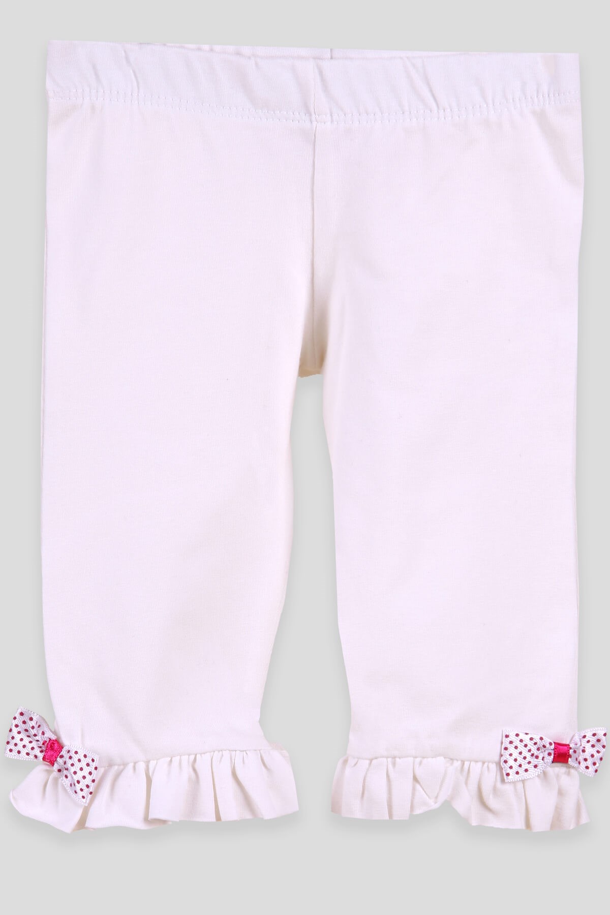 Breeze Kız Bebek Kapri Fiyonklu Fırfırlı Ekru (9 Ay-5 Yaş)