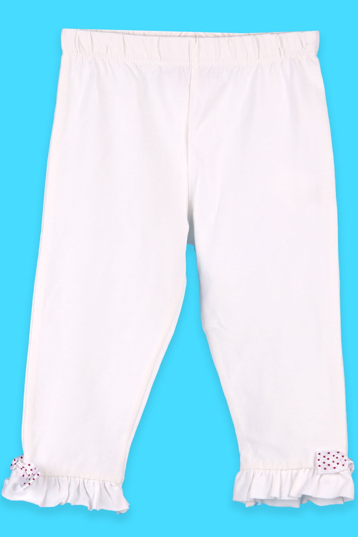Breeze Kız Bebek Kapri Fiyonklu Fırfırlı Ekru (9 Ay-5 Yaş)