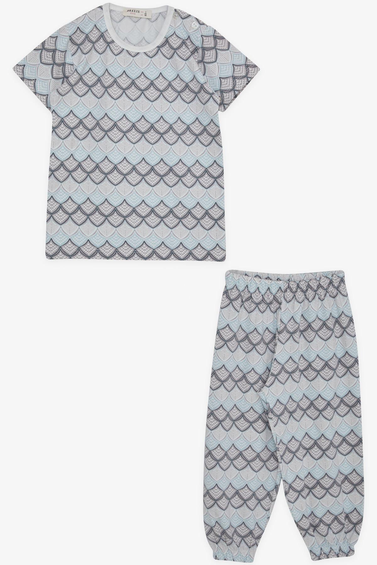 Breeze Kız Bebek Kısa Kollu Pijama Takımı Desenli Karışık Renk (9 Ay-3 Yaş)