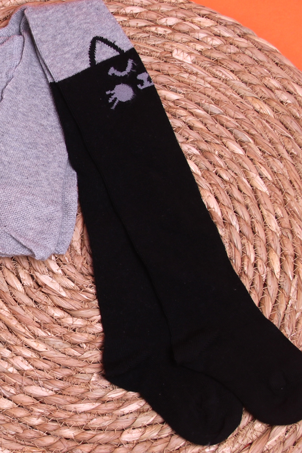 4 Ay-3 Yaş Siyah - Kız Bebek Külotlu Çorap | Breeze