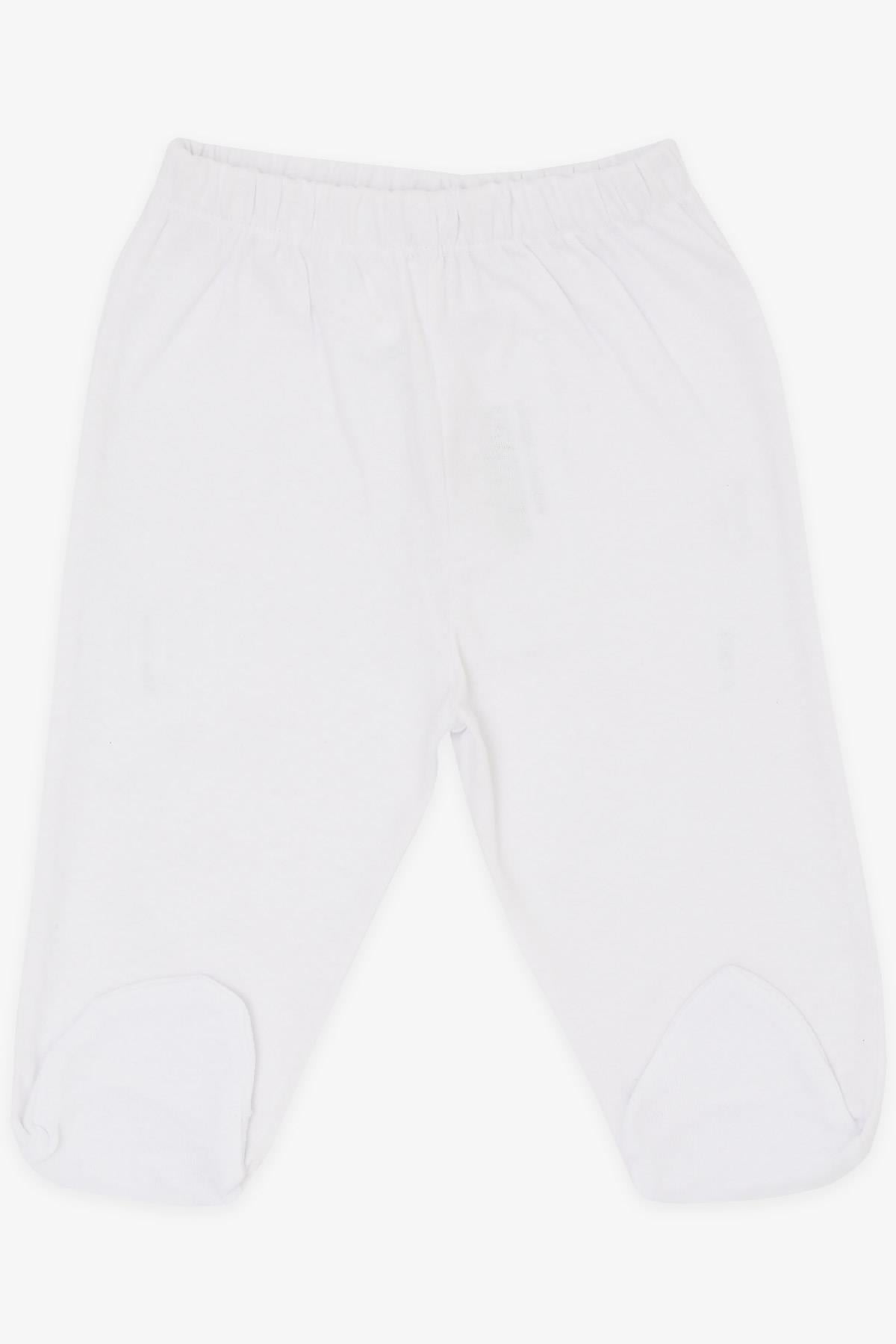 Breeze Kız Bebek Patikli Alt Basic Beyaz (0-3 Ay-)