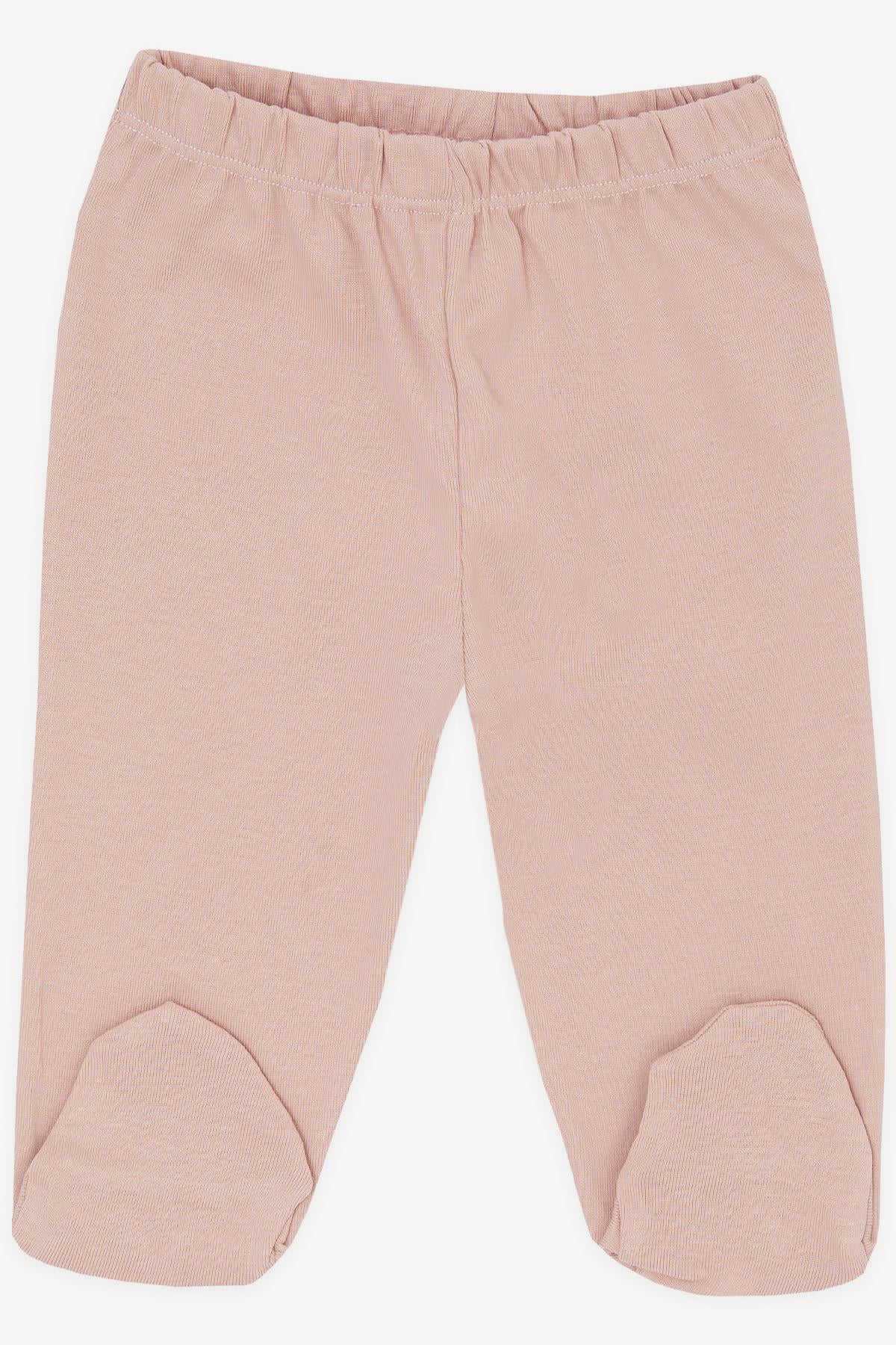 Breeze Kız Bebek Patikli Alt Basic Pudra (0-3 Ay-)