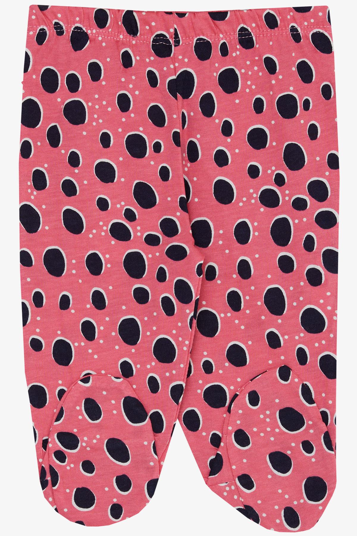 Breeze Kız Bebek Patikli Alt Desenli Mercan (6 Ay)