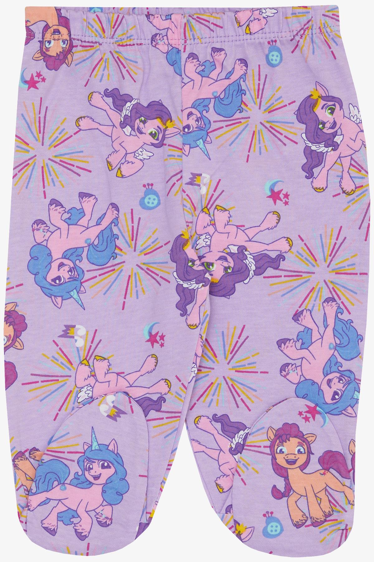 Breeze Kız Bebek Patikli Alt Neşeli Unicon Desenli Lila (6 Ay)