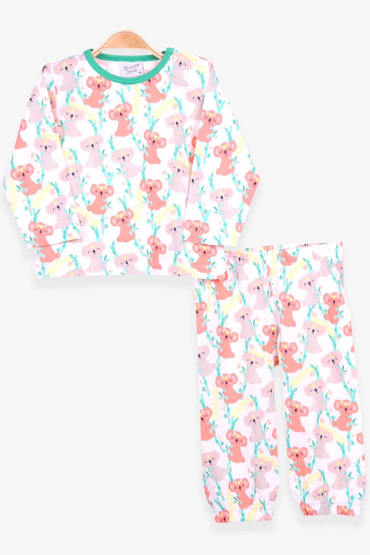 Breeze Kız Bebek Pijama Takımı Çiçek Desenli (9 Ay-3 Yaş)