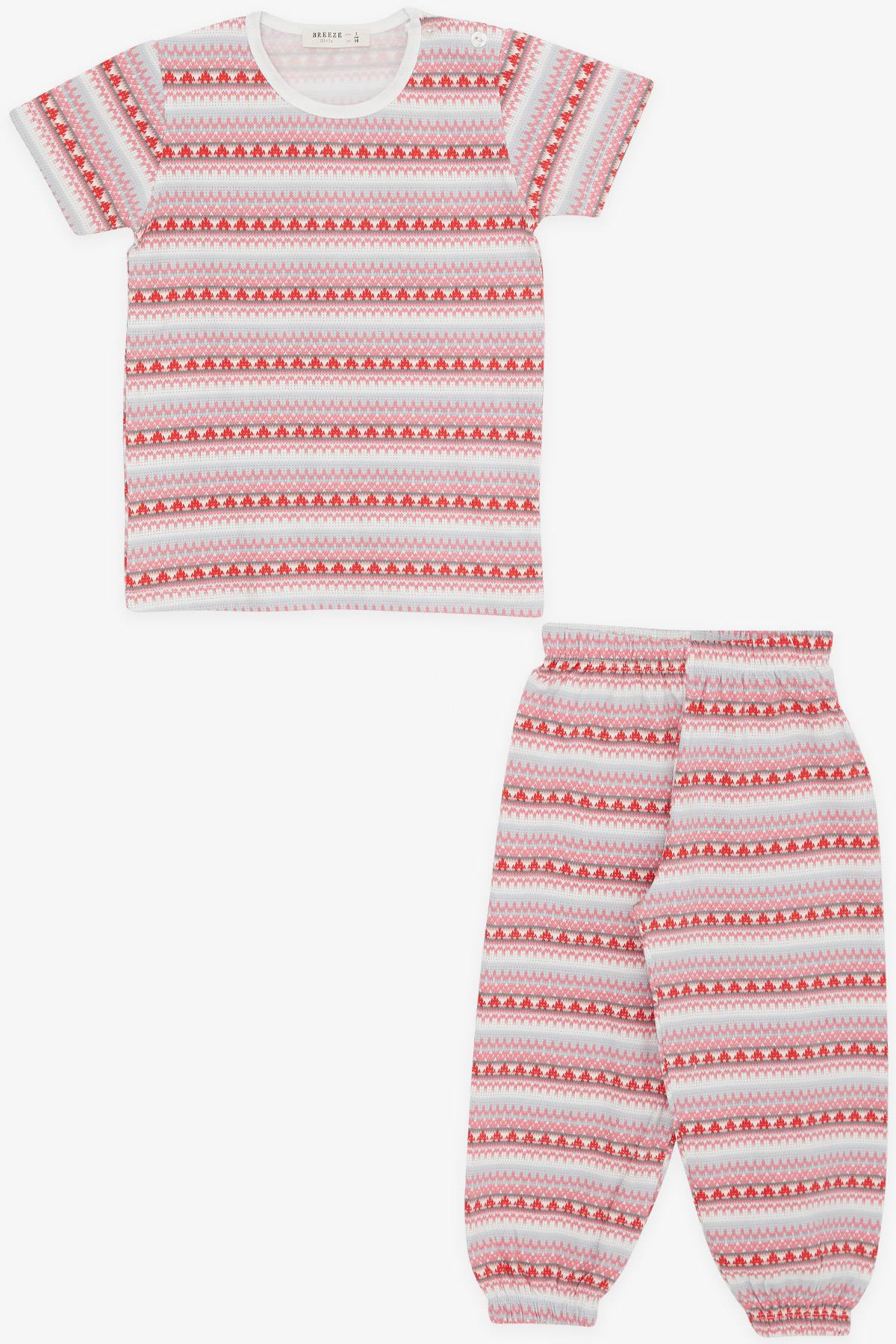 Breeze Kız Bebek Pijama Takımı Desenli Karışık Renk (9 Ay-3 Yaş)