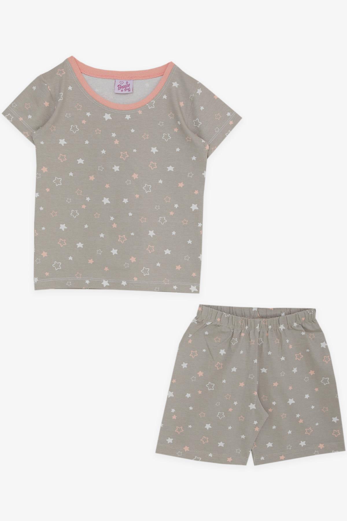 Breeze Kız Bebek Pijama Takımı Yıldız Desenli Taş (9 Ay-3 Yaş)
