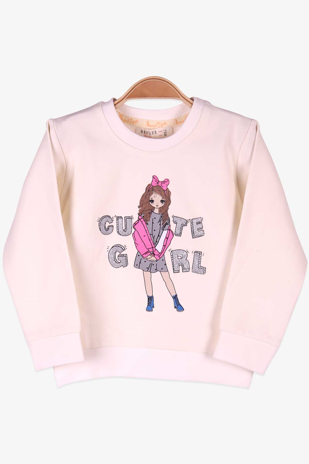 Breeze Kız Bebek Sweat Ekru (1.5-2 Yaş)