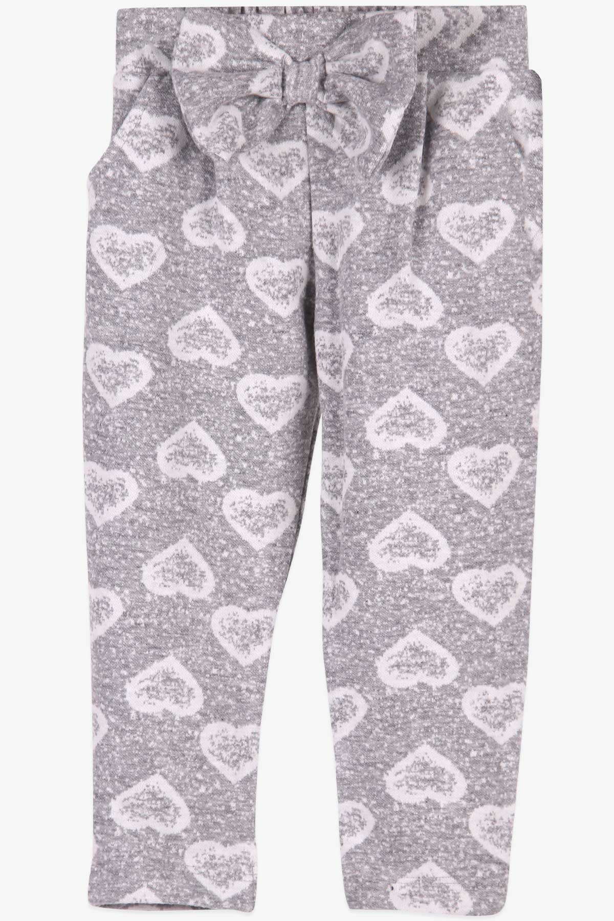 Breeze Kız Bebek Tayt Pantolon Fiyonklu Gri (1.5 Yaş)