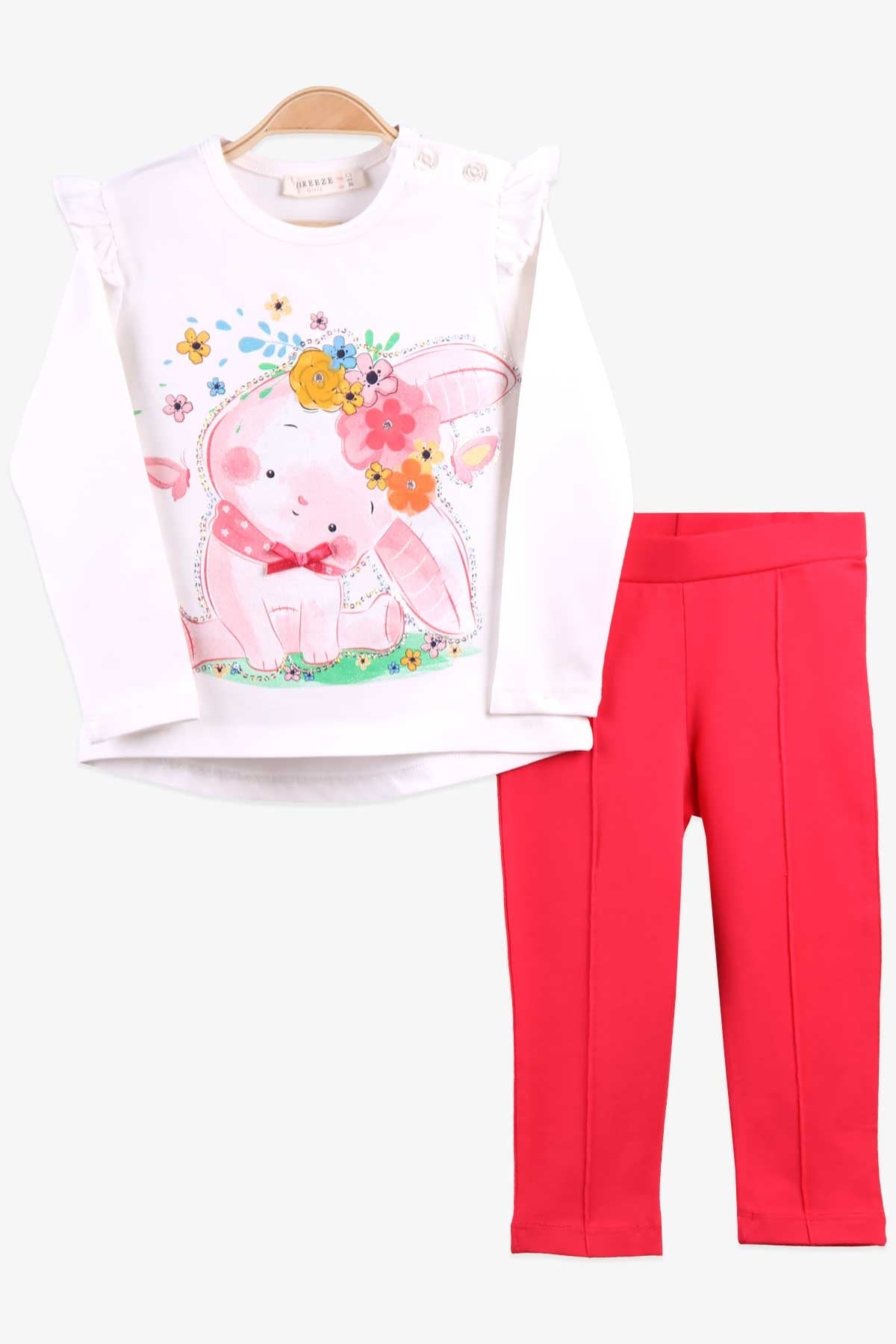 Breeze Kız Bebek Taytlı Takım Pullu Ekru (1.5 Yaş)
