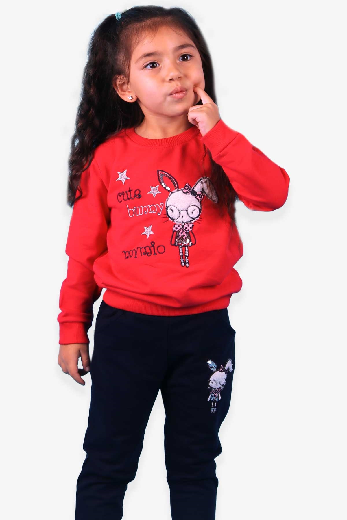 Breeze Kız Bebek Taytlı Takım Tavşanlı Narçiçeği (9 Ay-1 Yaş)