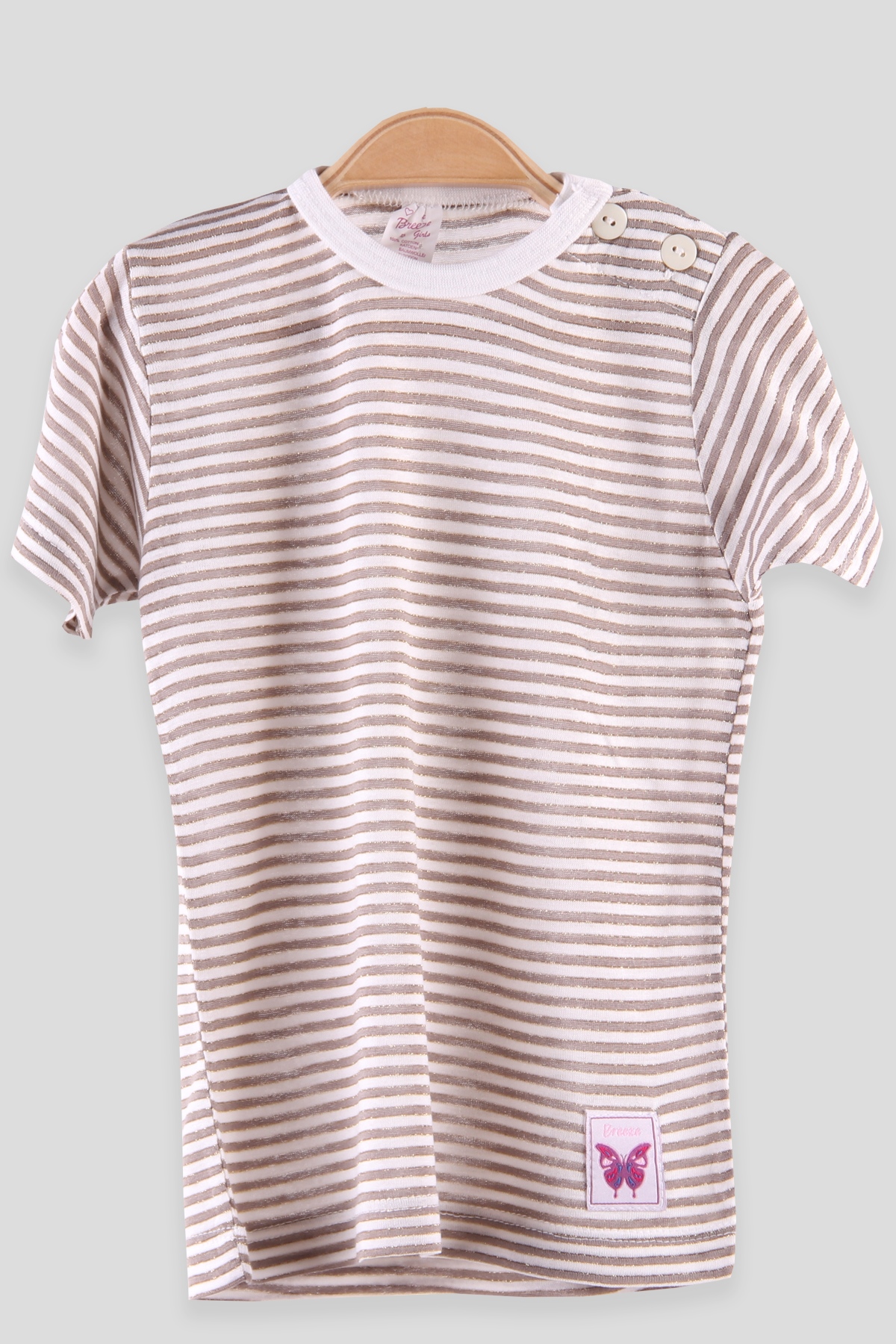 Breeze Kız Bebek Tişört Patlı Ekru (1-4 Yaş)