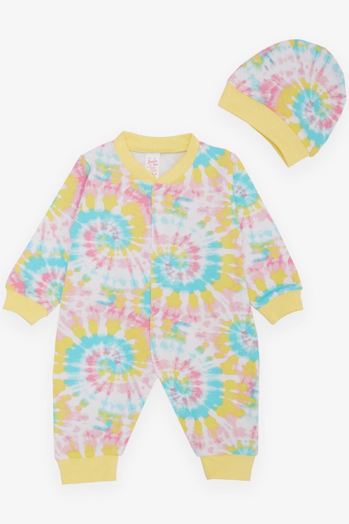 Breeze Kız Bebek Tulum Renkli Desenli Karışık Renk (0-3-6 Ay)