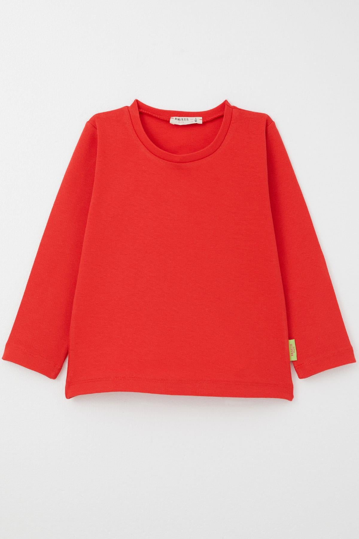 Breeze Kız Bebek Uzun Kollu Tişört Basic Narçiçeği (9 Ay-3 Yaş)