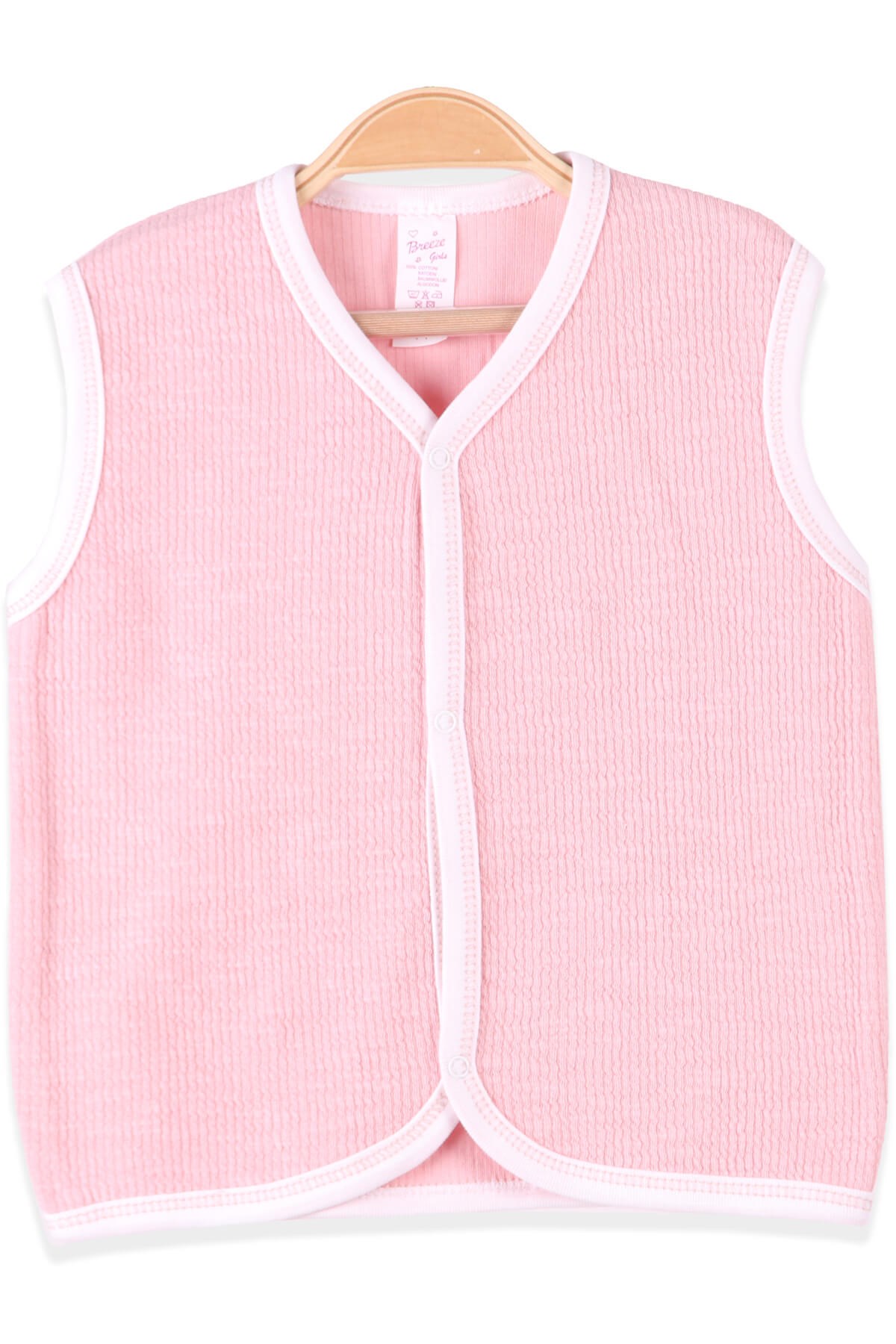 BREEZE Kız Bebek Yelek Gülkurusu (3-9 Ay)