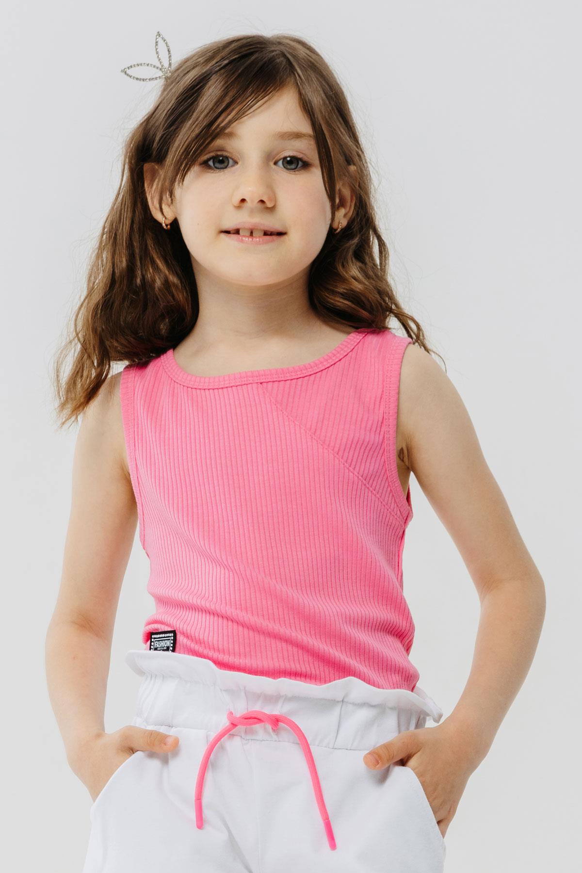 Breeze Kız Çocuk Askılı Tişört Armalı Taşlı Pembe (12-14 Yaş)