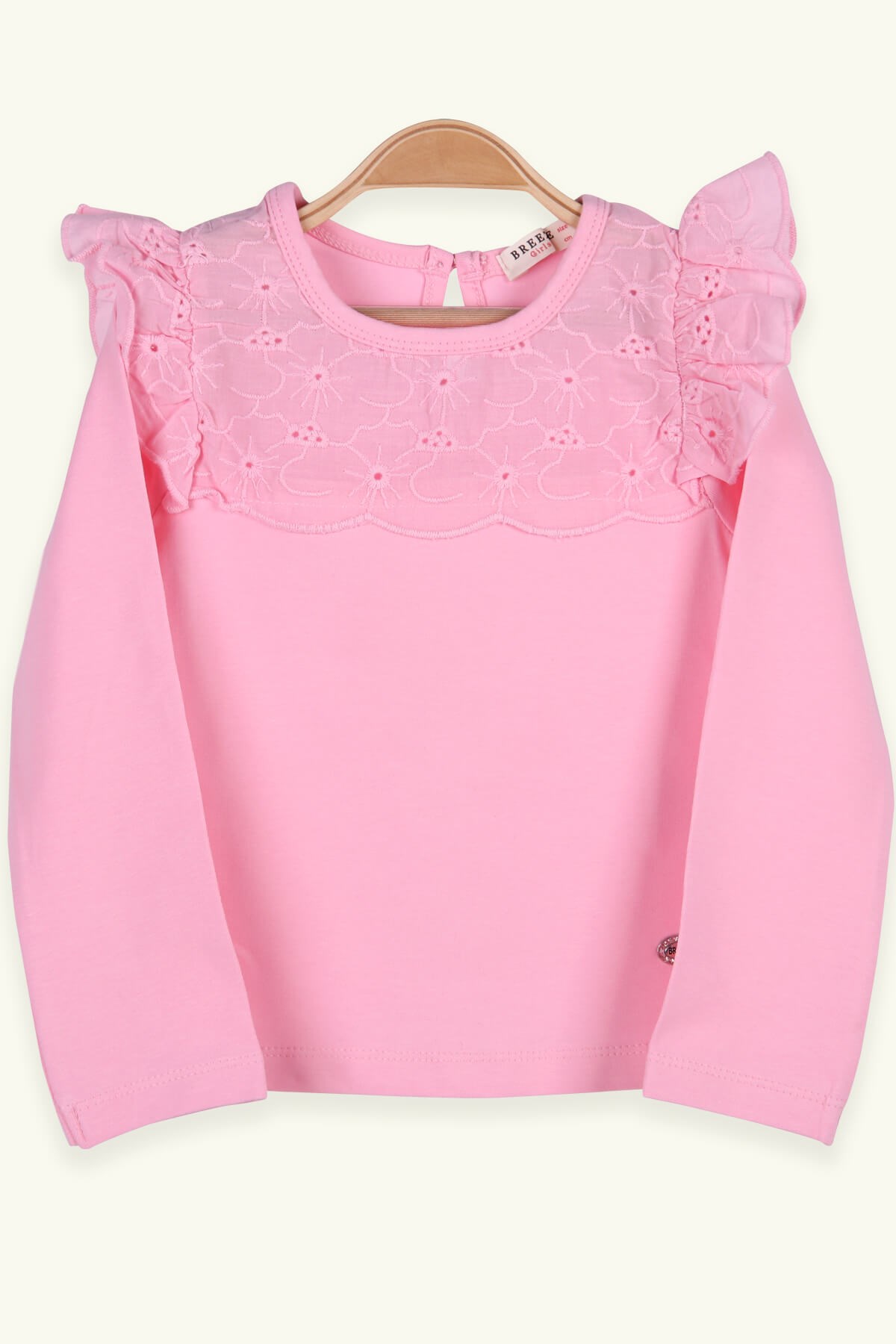 Breeze Kız Çocuk Bluz Güpürlü Pembe (1.5-5 Yaş)