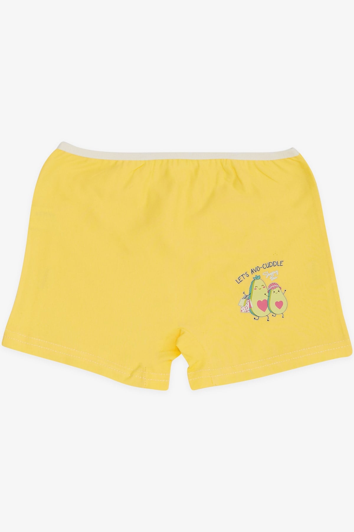 Breeze Kız Çocuk Boxer Avokado Baskılı Sarı (5-11 Yaş)