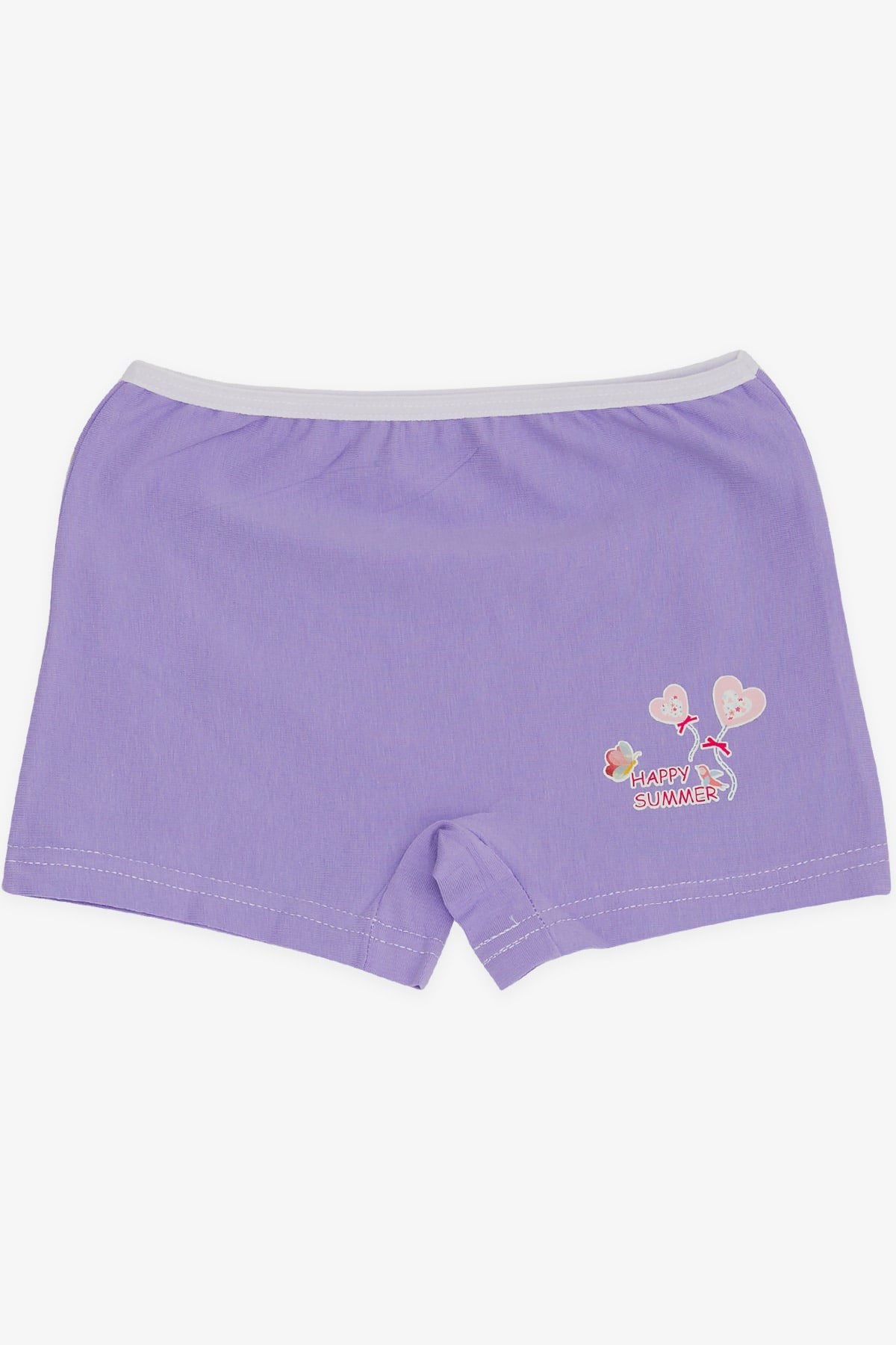 Breeze Kız Çocuk Boxer Baloncuk Baskılı Lila (5-11 Yaş)