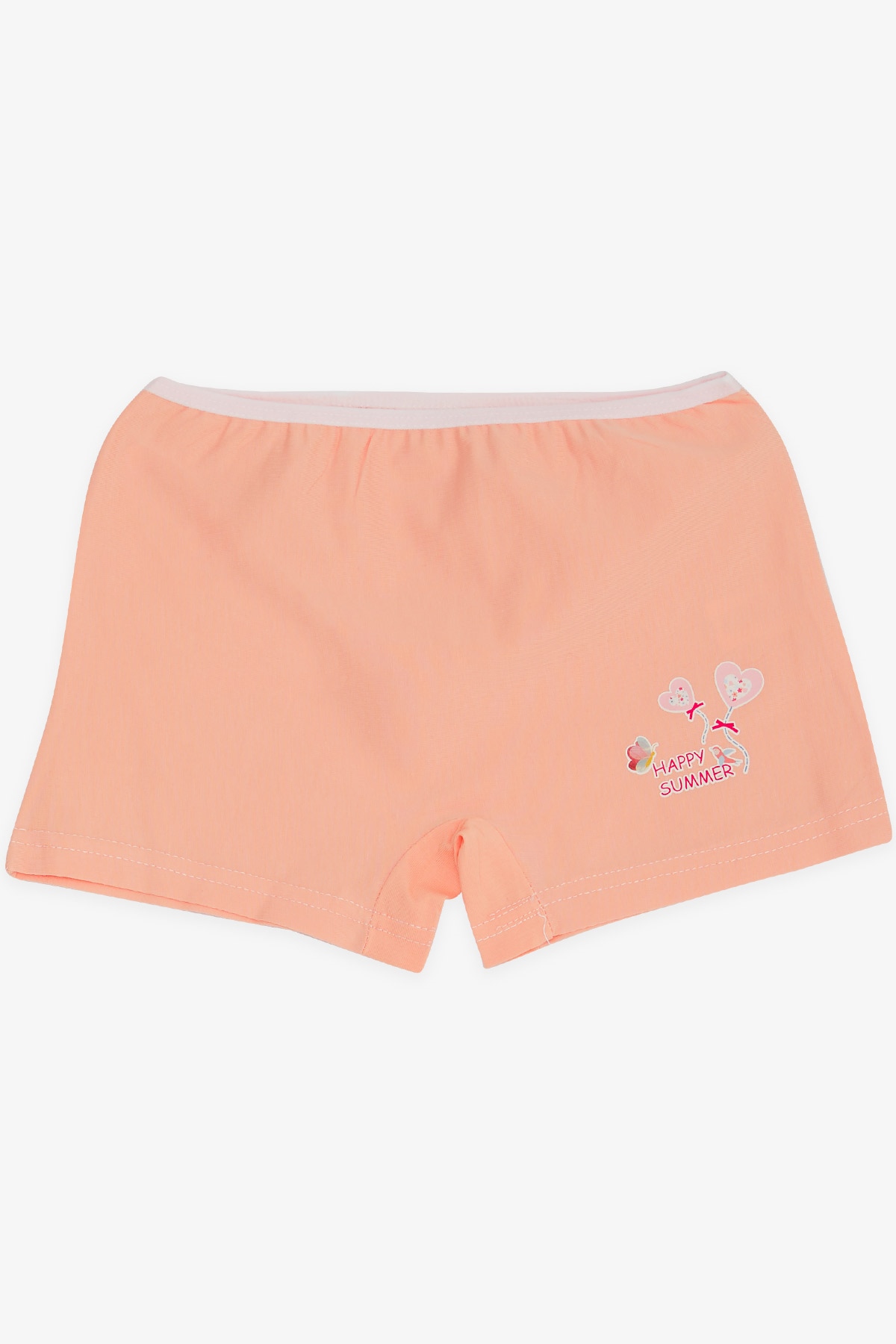 Breeze Kız Çocuk Boxer Baloncuk Baskılı Pudra (5-11 Yaş)
