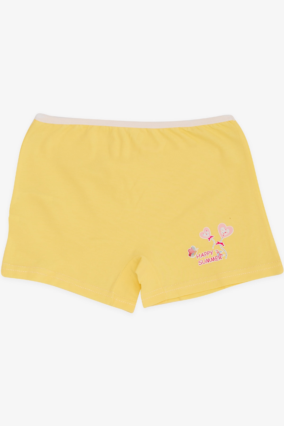 Breeze Kız Çocuk Boxer Baloncuk Baskılı Sarı (5-11 Yaş)
