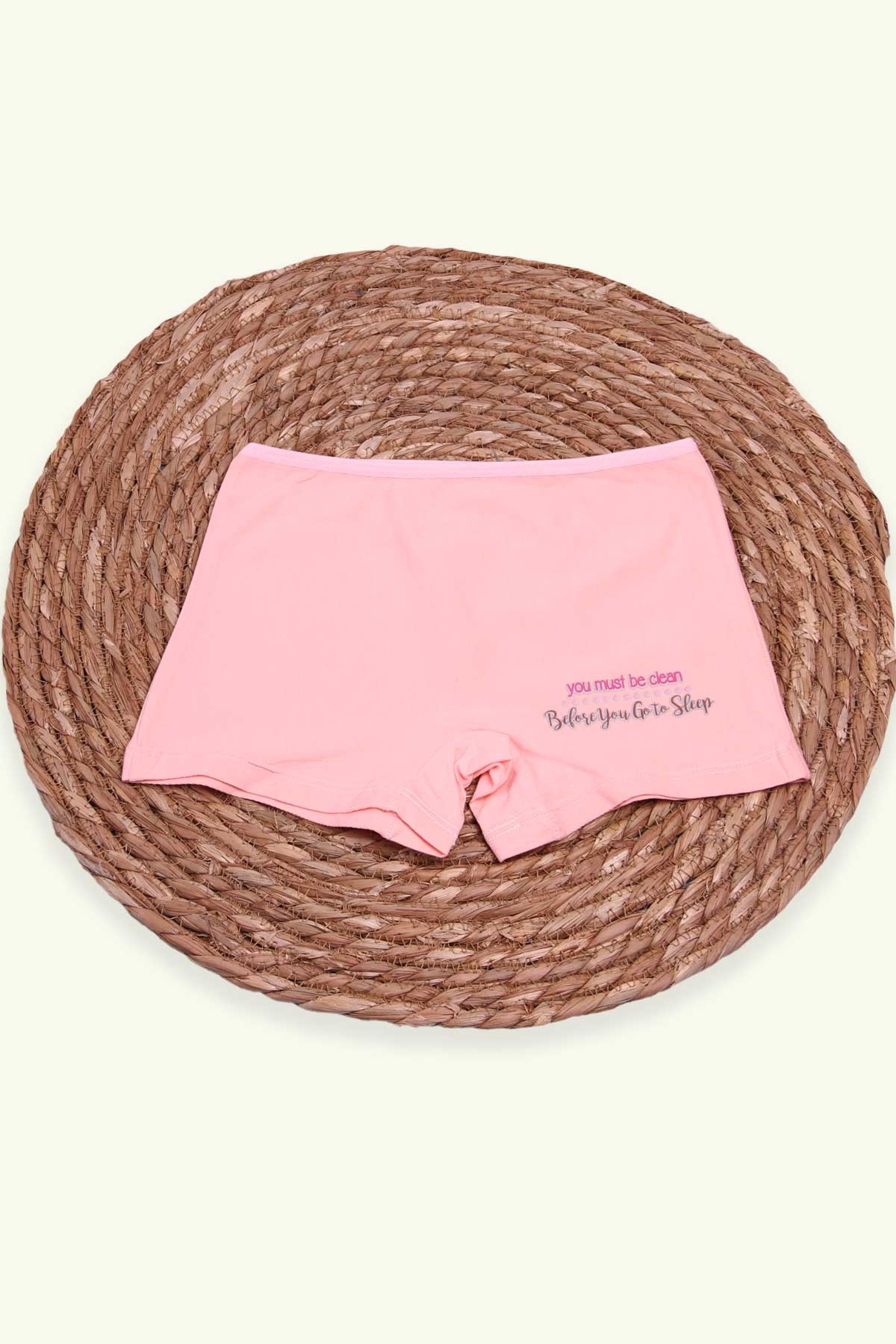Breeze Kız Çocuk Boxer Baskılı Kalpli Somon (6 Yaş)