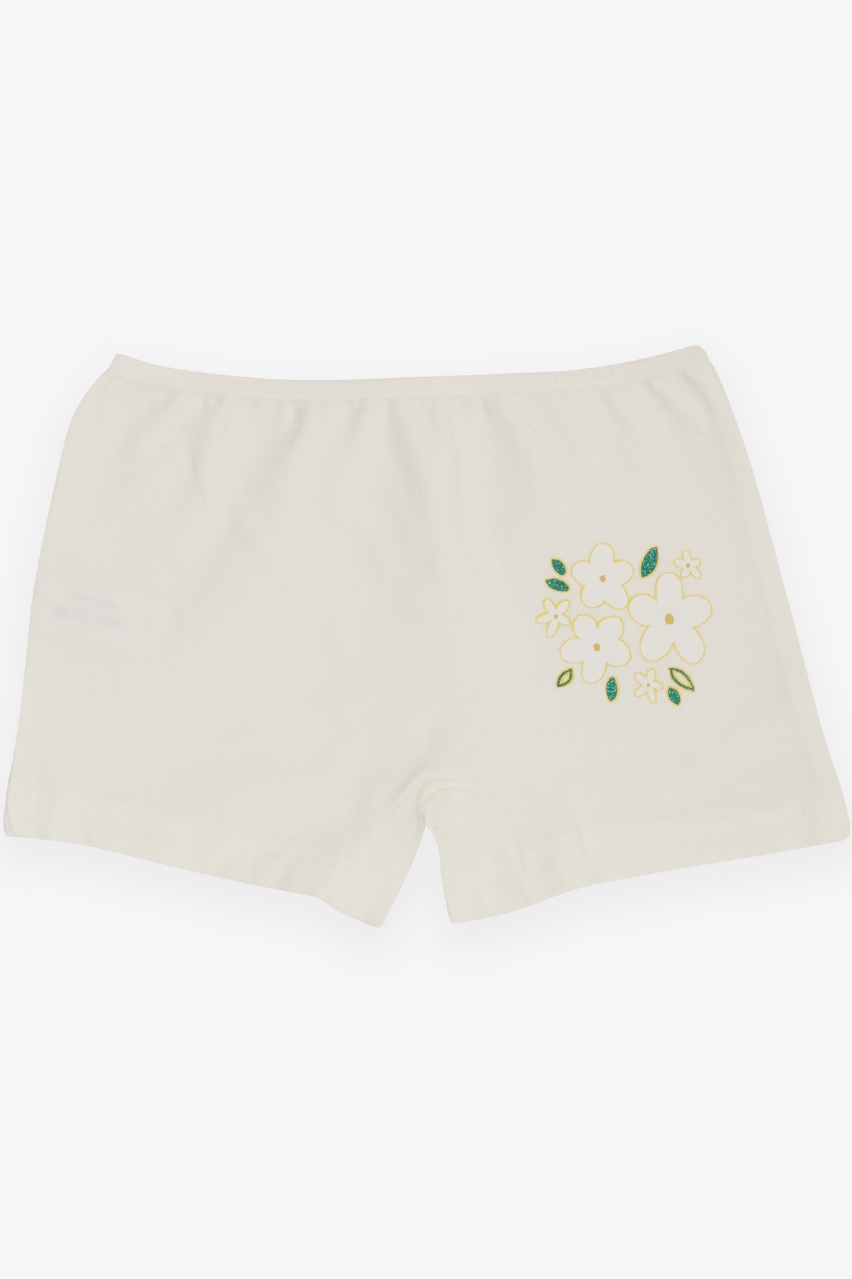 Breeze Kız Çocuk Boxer Çiçek Baskılı Ekru (5-11 Yaş)