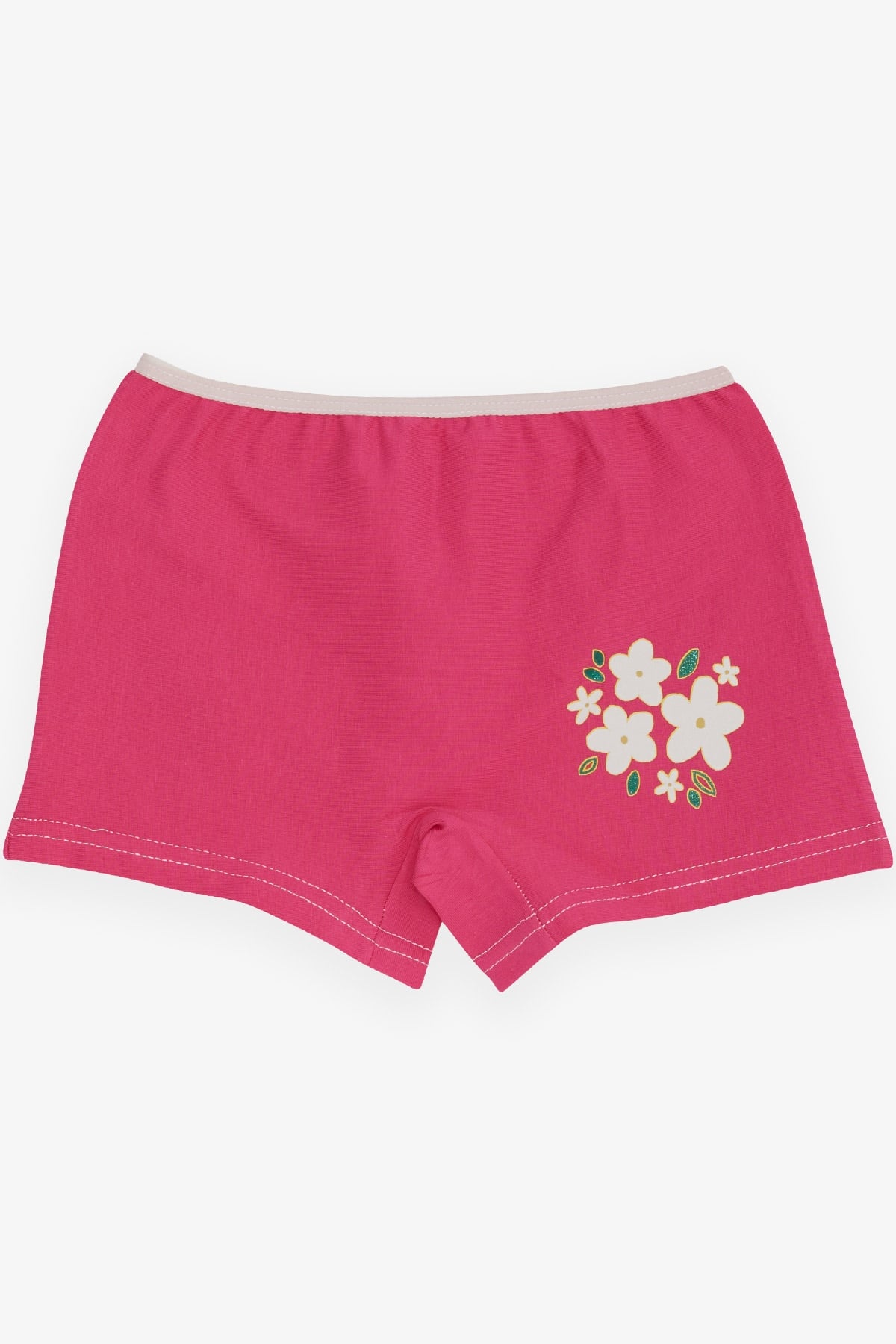 Breeze Kız Çocuk Boxer Çiçek Baskılı Fuşya (5-11 Yaş)
