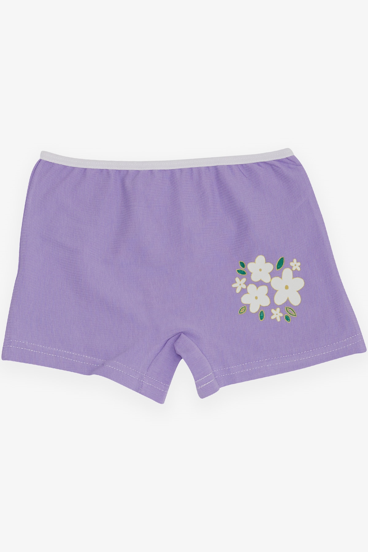 Breeze Kız Çocuk Boxer Çiçek Baskılı Lila (5-11 Yaş)