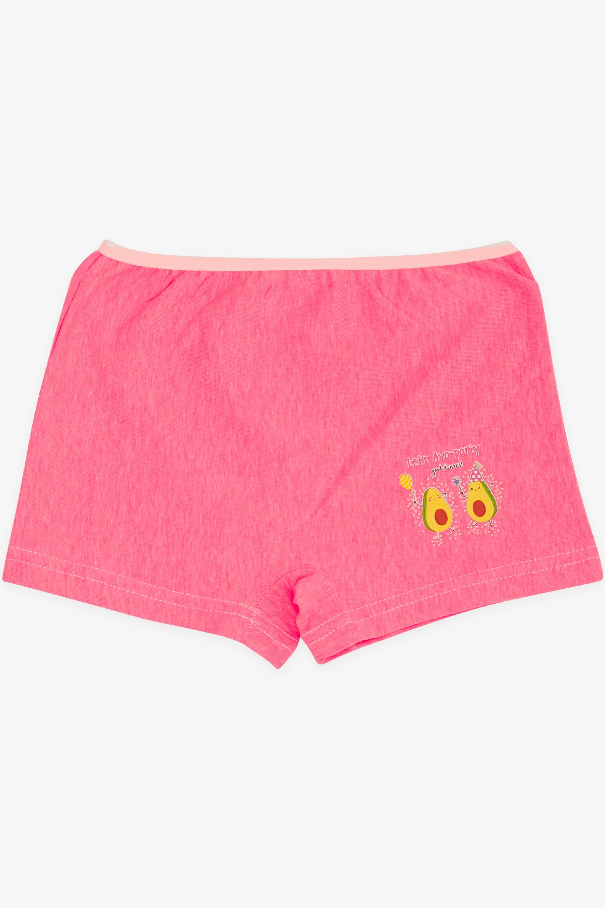 Breeze Kız Çocuk Boxer Eğlenceli Avokado Baskılı Neon Pembe (5-11 Yaş)