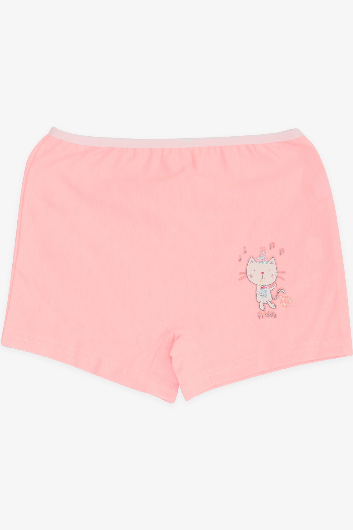 Breeze Kız Çocuk Boxer Eğlenceli Kedicik Baskılı Pembe (5-11 Yaş)