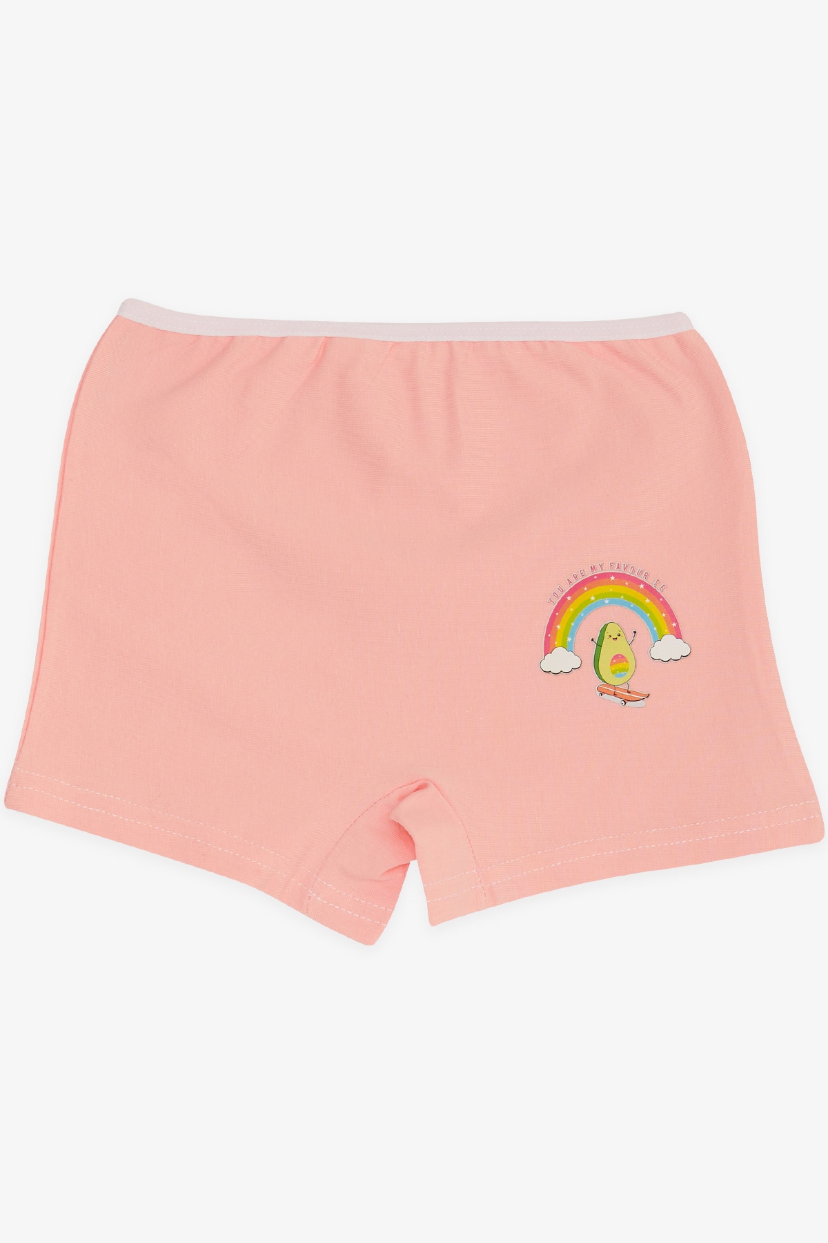 Breeze Kız Çocuk Boxer Kaykaycı Avokado Baskılı Pembe (5-11 Yaş)