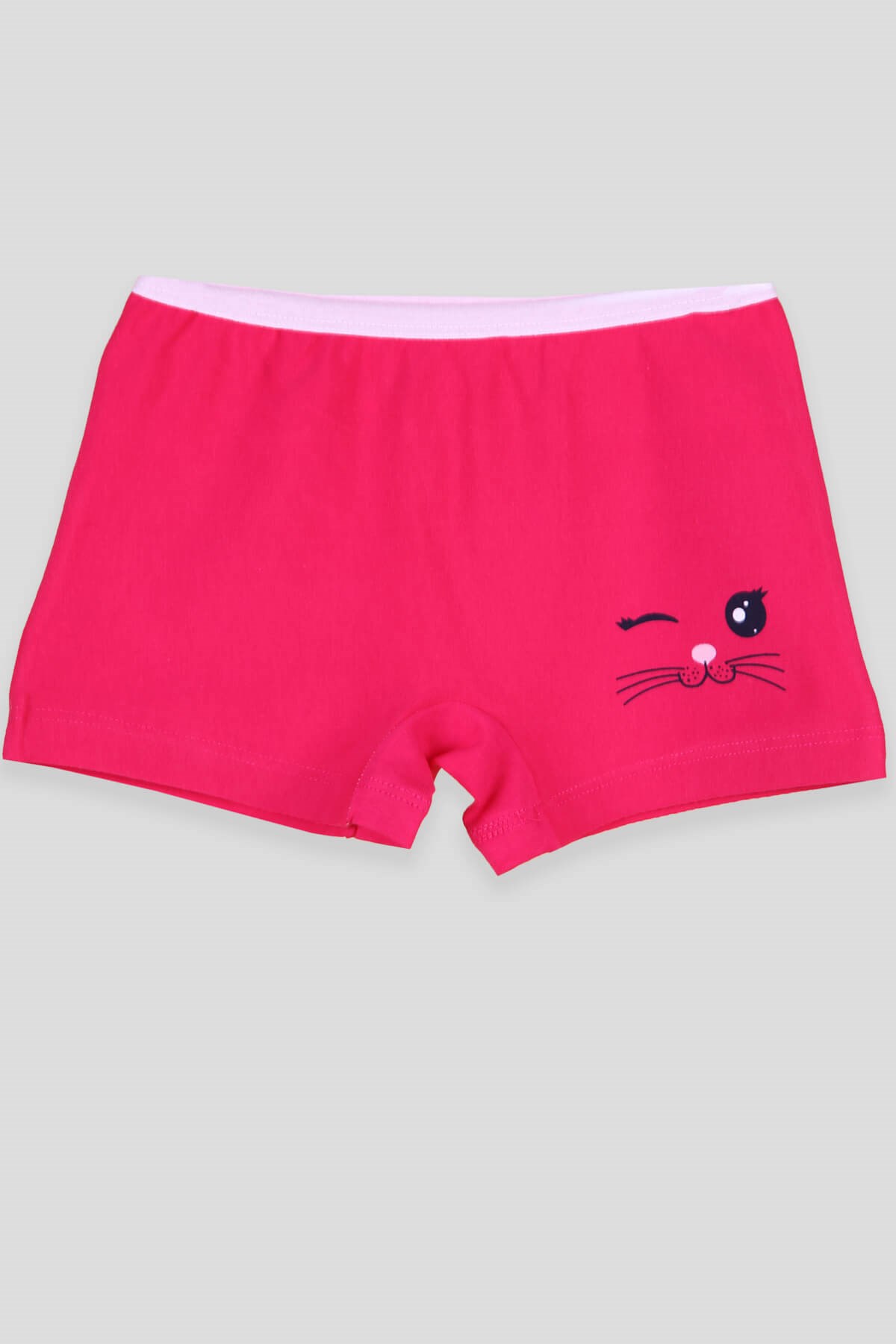 Breeze Kız Çocuk Boxer Kedi Baskılı Fuşya (3-11 Yaş)