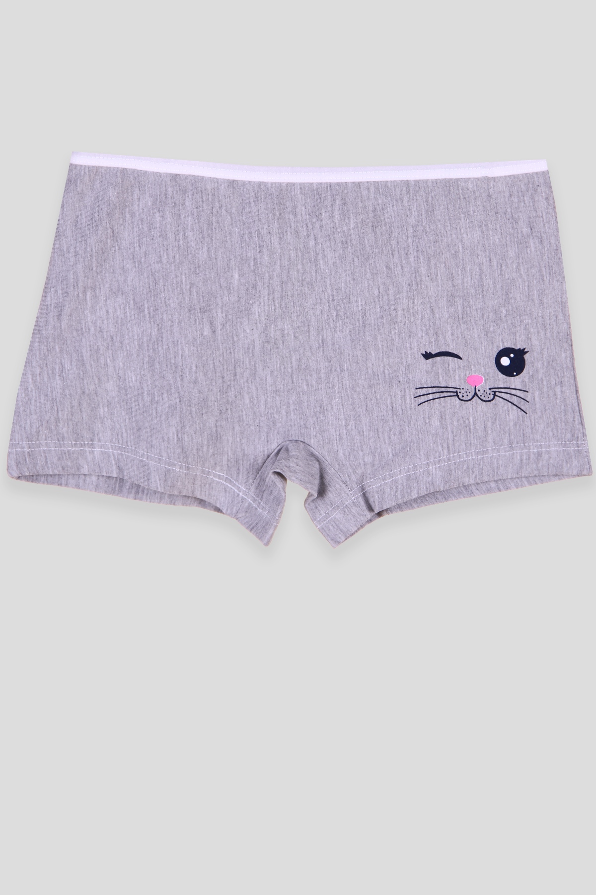 Breeze Kız Çocuk Boxer Kedi Baskılı Gri (3-11 Yaş)